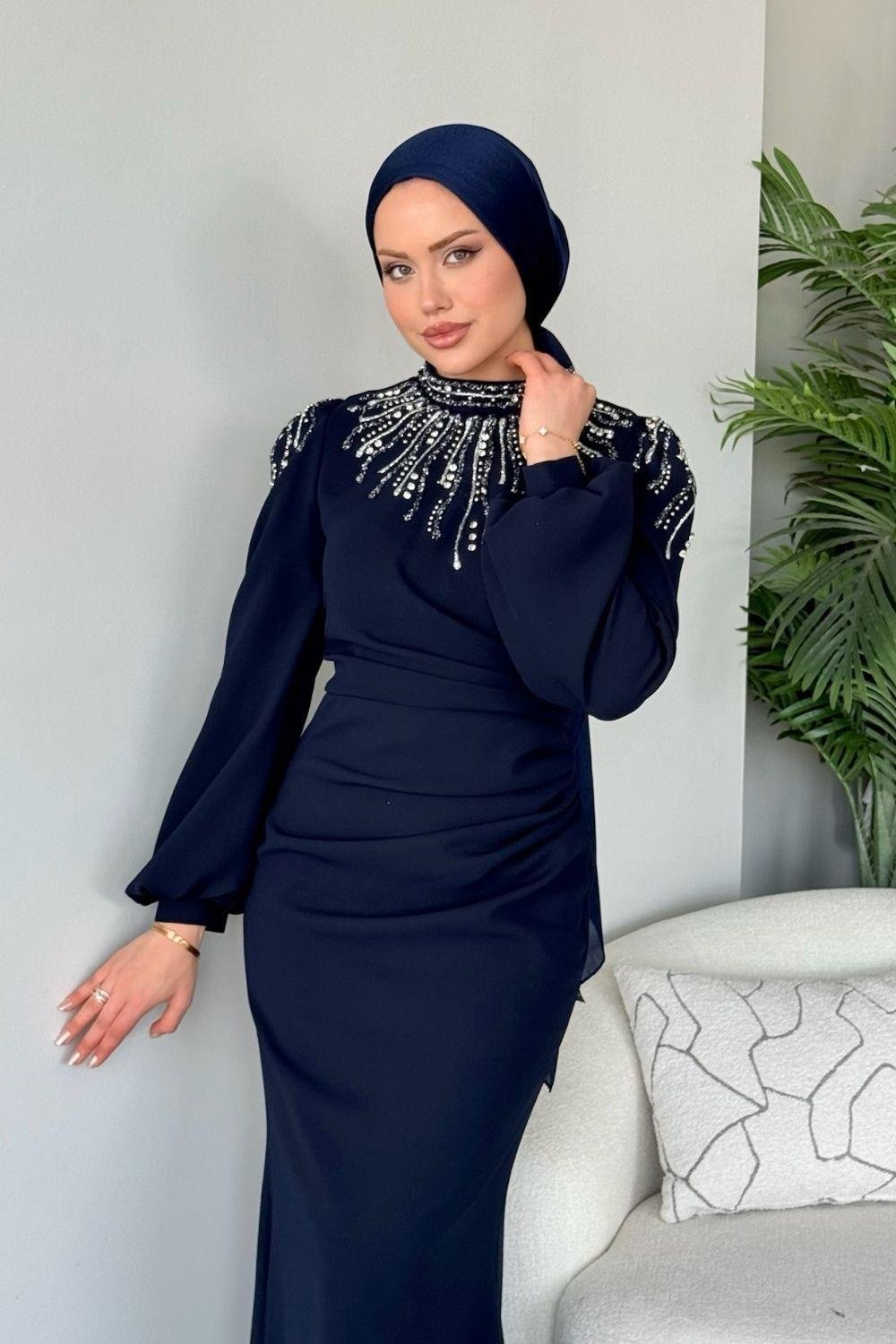 Şafak Abiye Lacivert 25190 