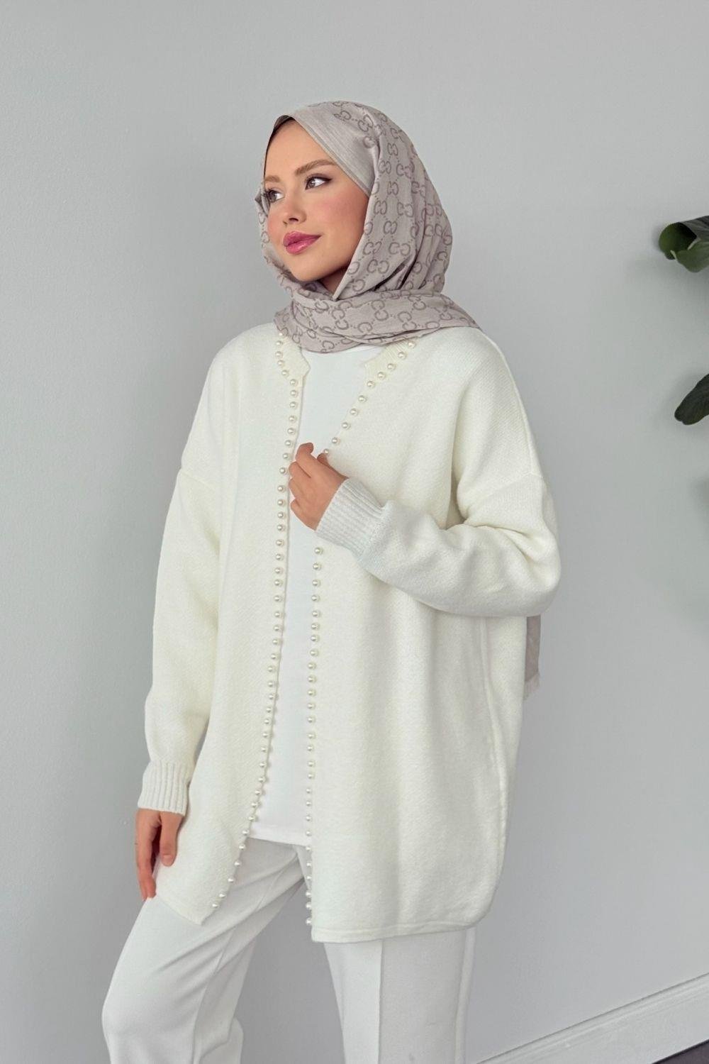 Yumoş İncili Hırka Krem 251900 