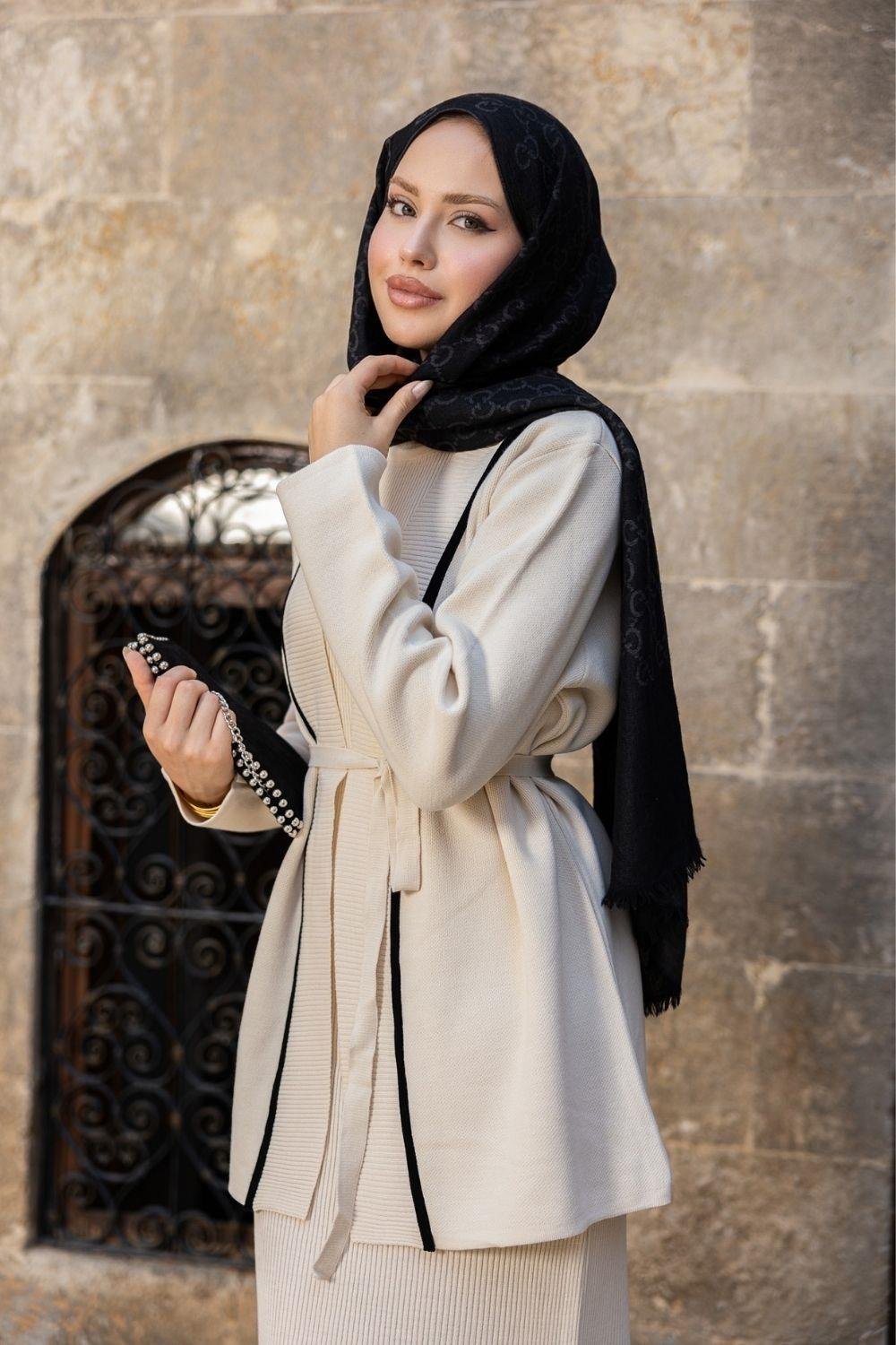 Etna Jileli Ceketli Takım Krem 25230 