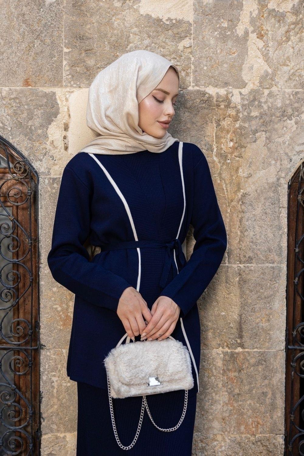 Etna Jileli Ceketli Takım Lacivert 25230 