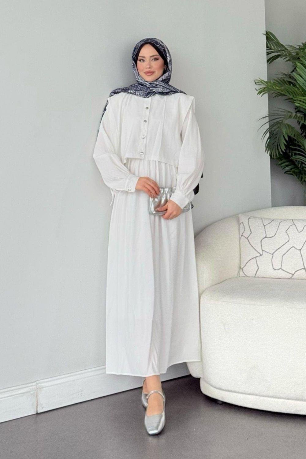 Şura Elbise Beyaz 25250 