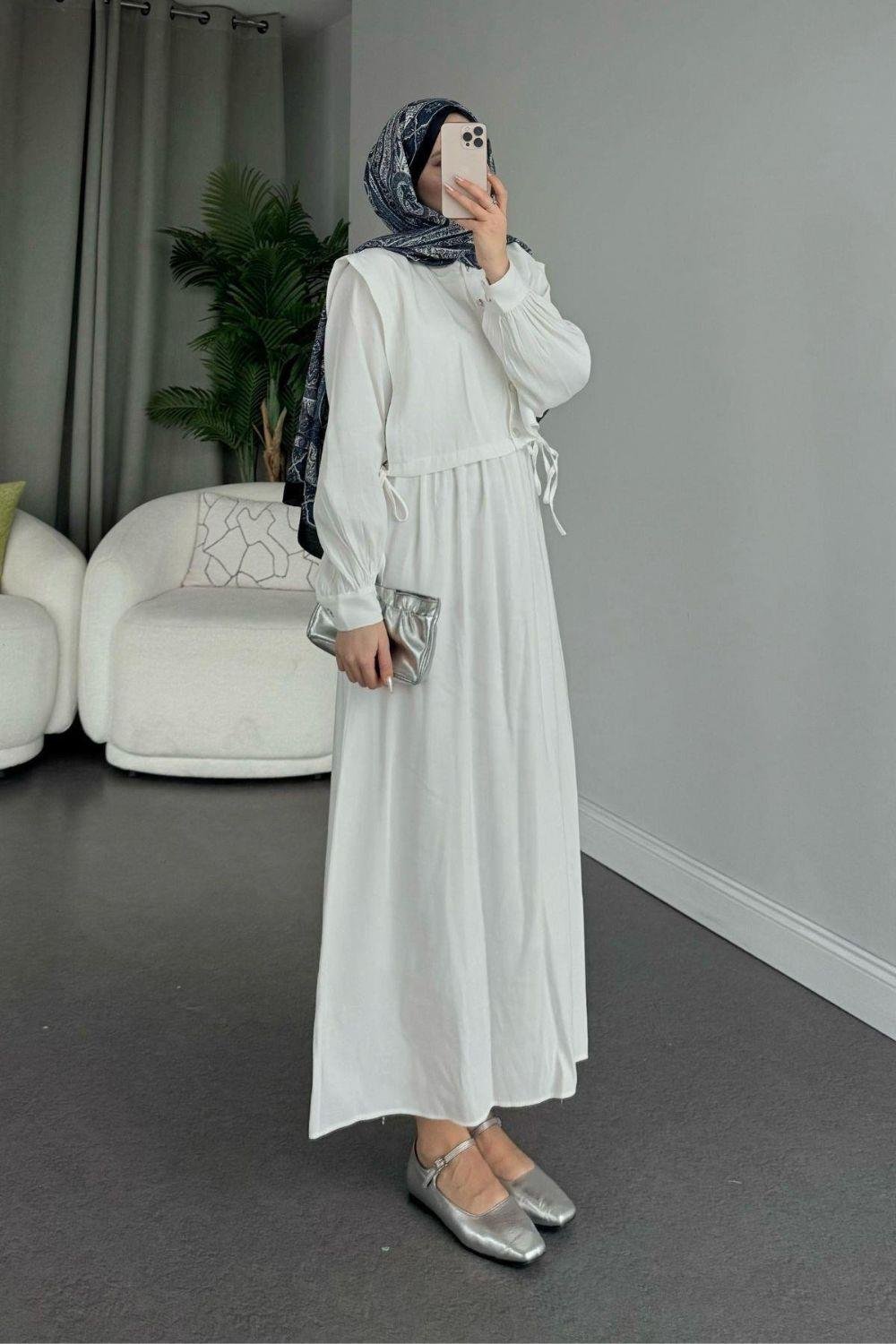 Şura Elbise Beyaz 25250 