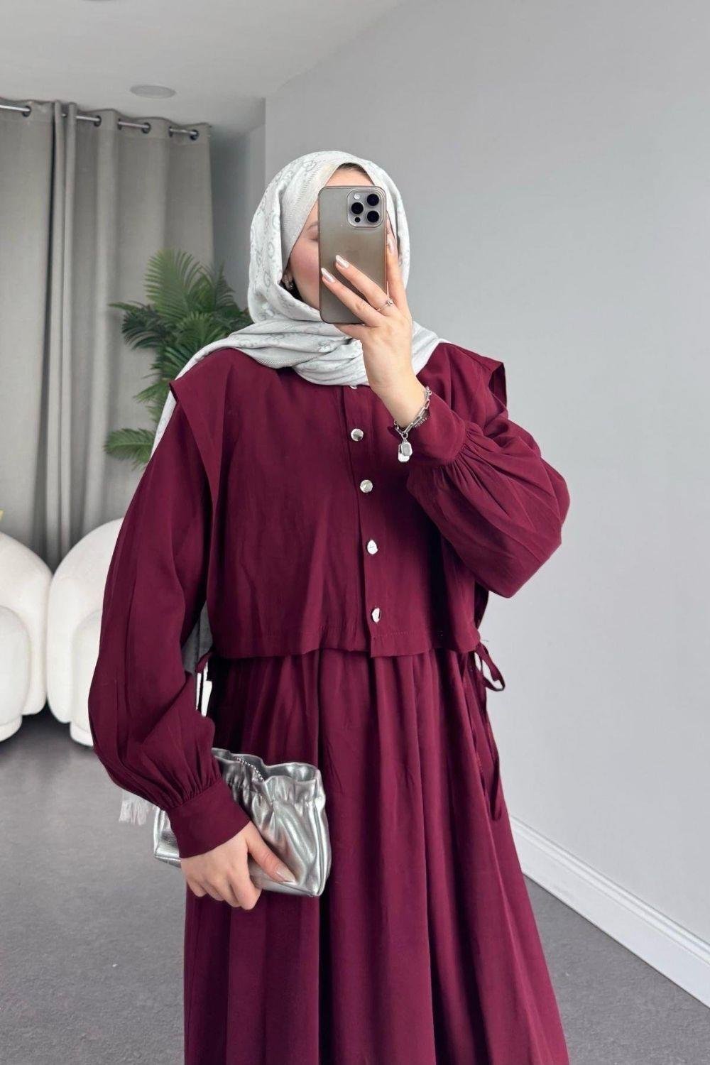 Şura Elbise Bordo 25250 