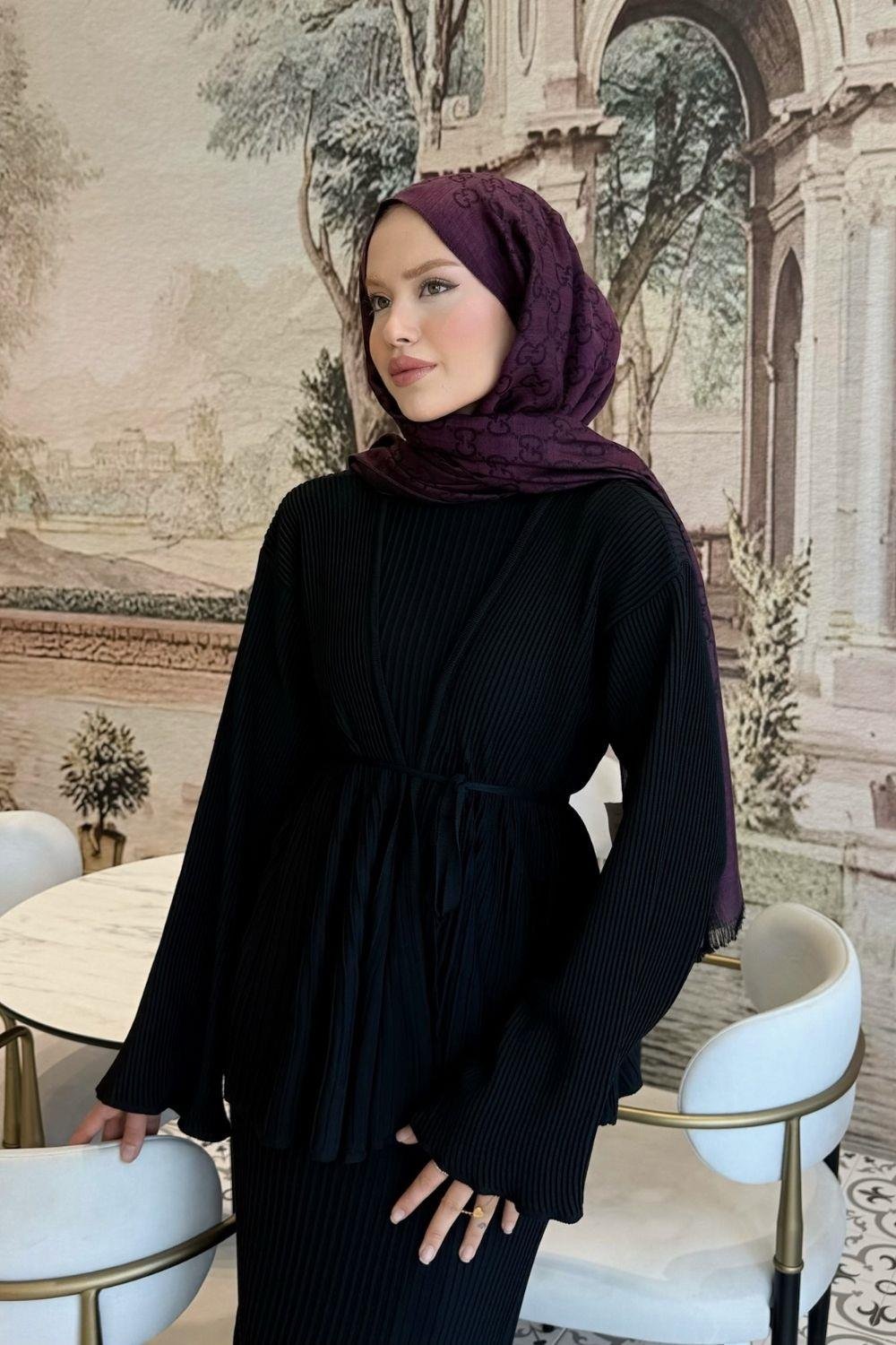 Medusa Jileli Elbise Siyah 25370 