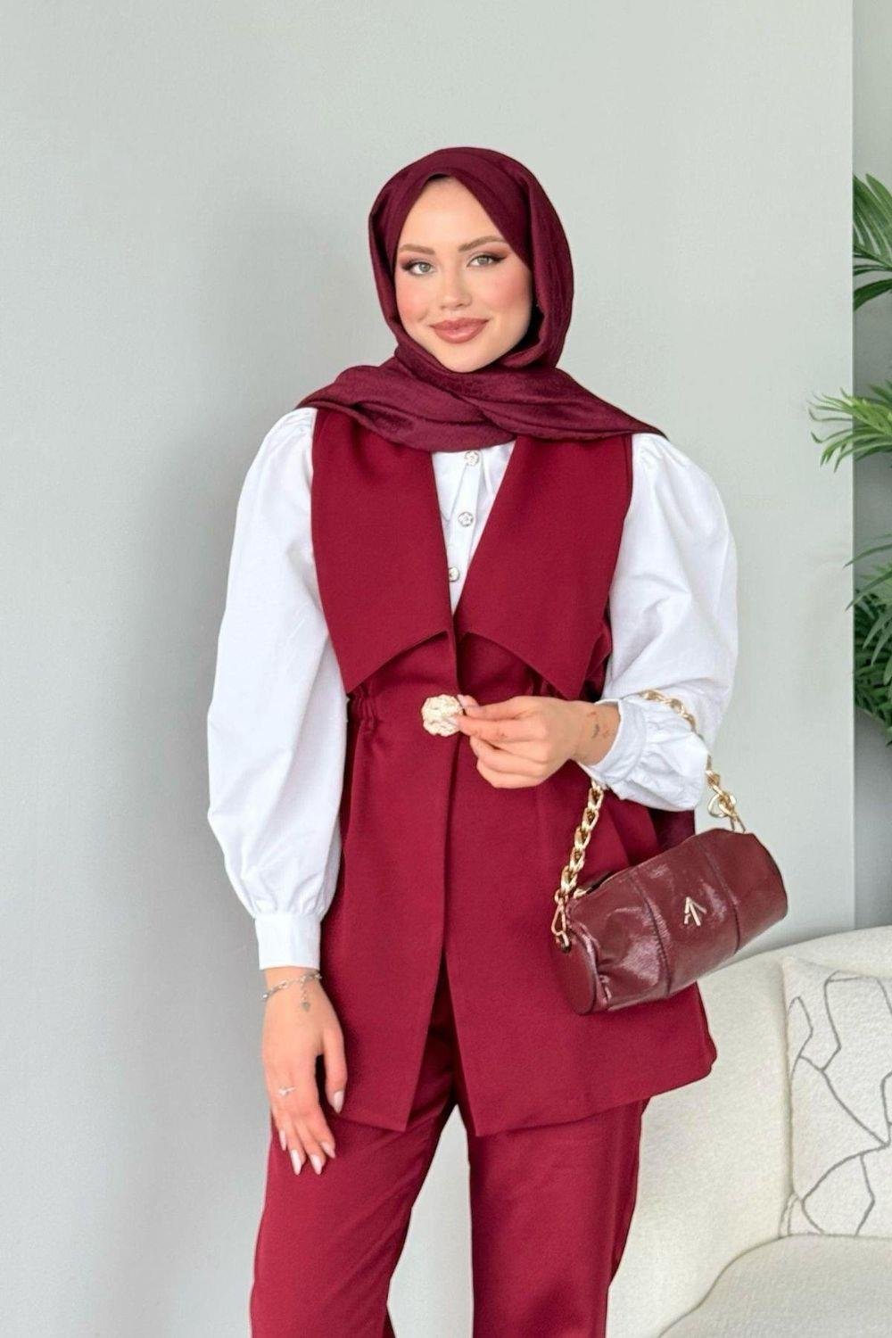 İlay Takım Bordo 2541 
