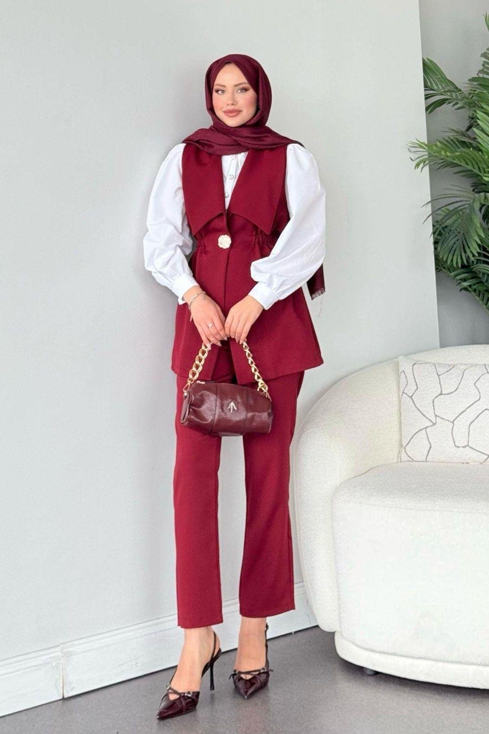 İlay Takım Bordo 2541 