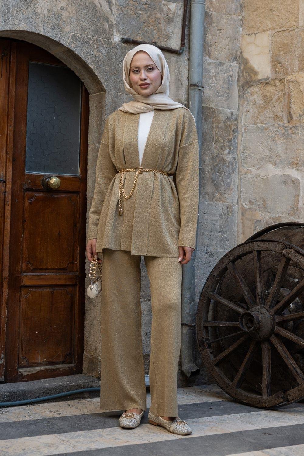 Victoria Simli Takım Camel 25420 