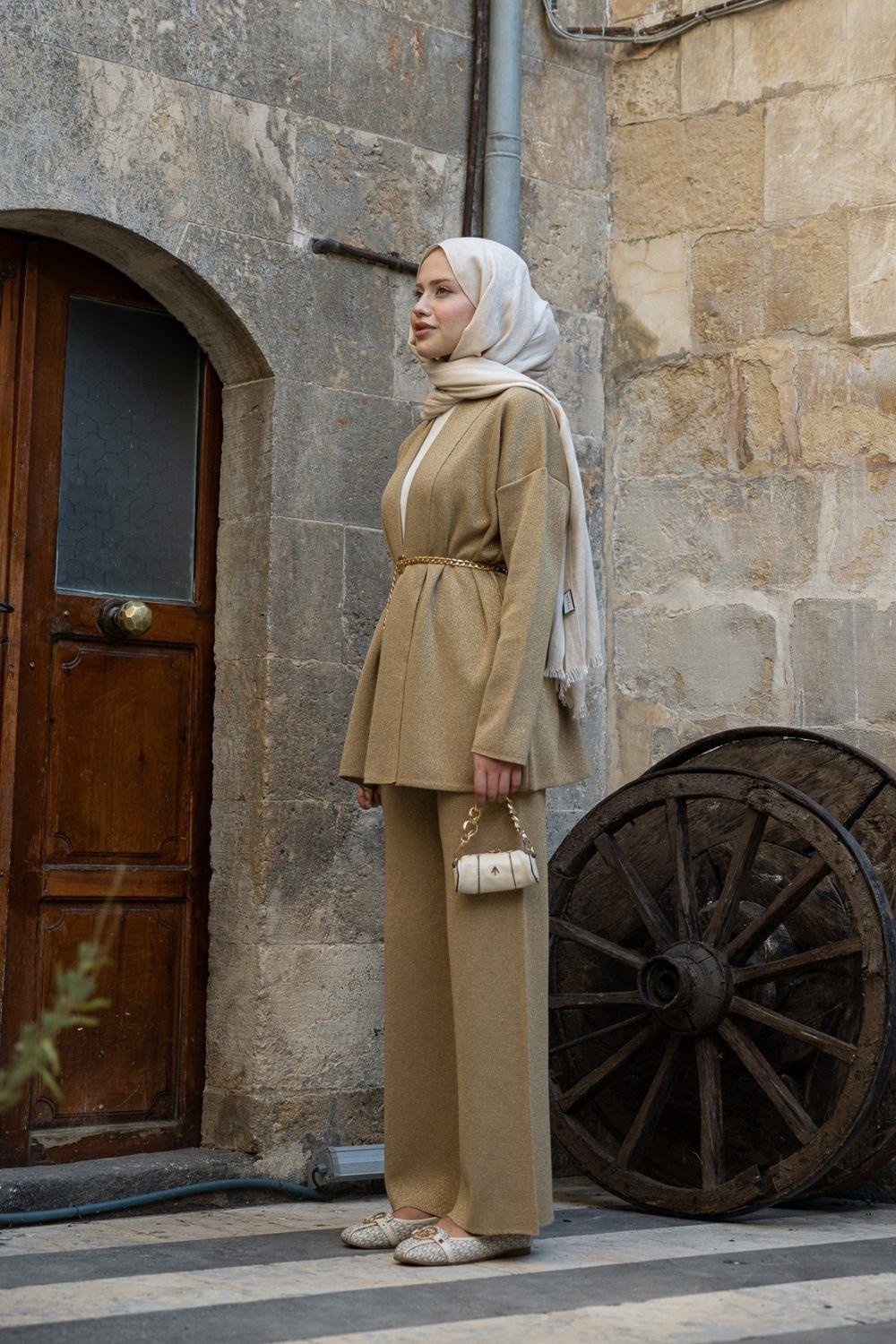 Victoria Simli Takım Camel 25420 
