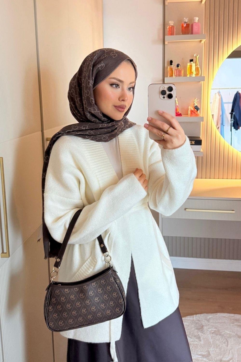 Bahar Yumoş Kolej Hırka Krem 25510 