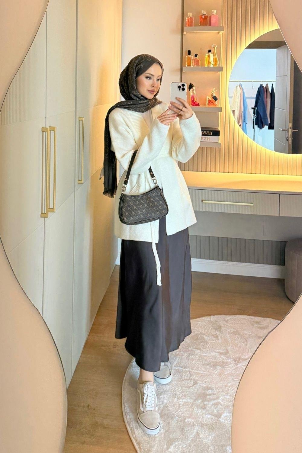 Bahar Yumoş Kolej Hırka Krem 25510 