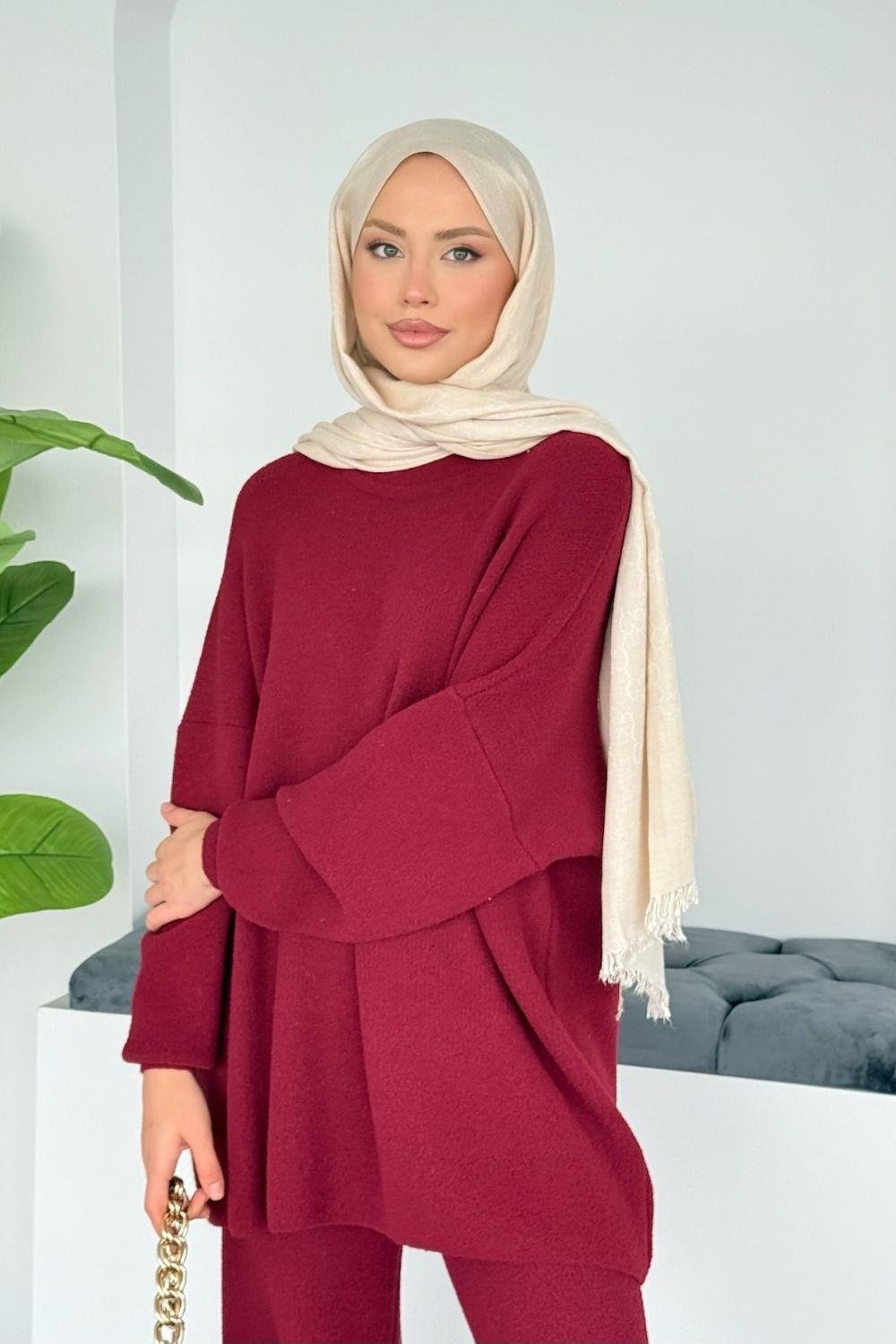 Dilşah Angora Takım Bordo 25650 