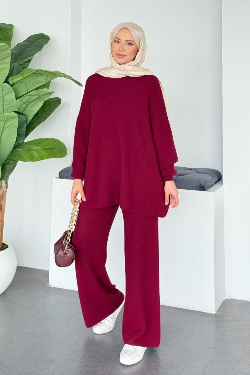Dilşah Angora Takım Bordo 25650 