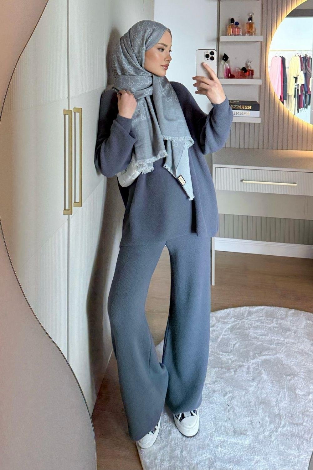 Dilşah Angora Takım Füme 25650 