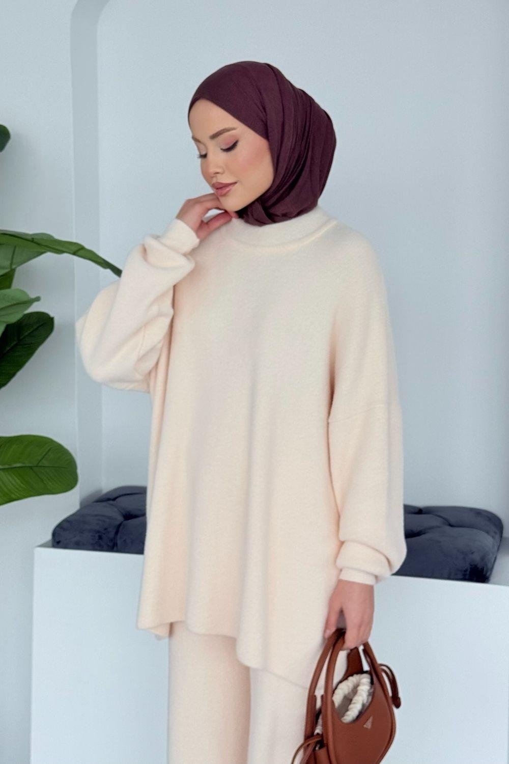 Dilşah Angora Takım Krem 25650 