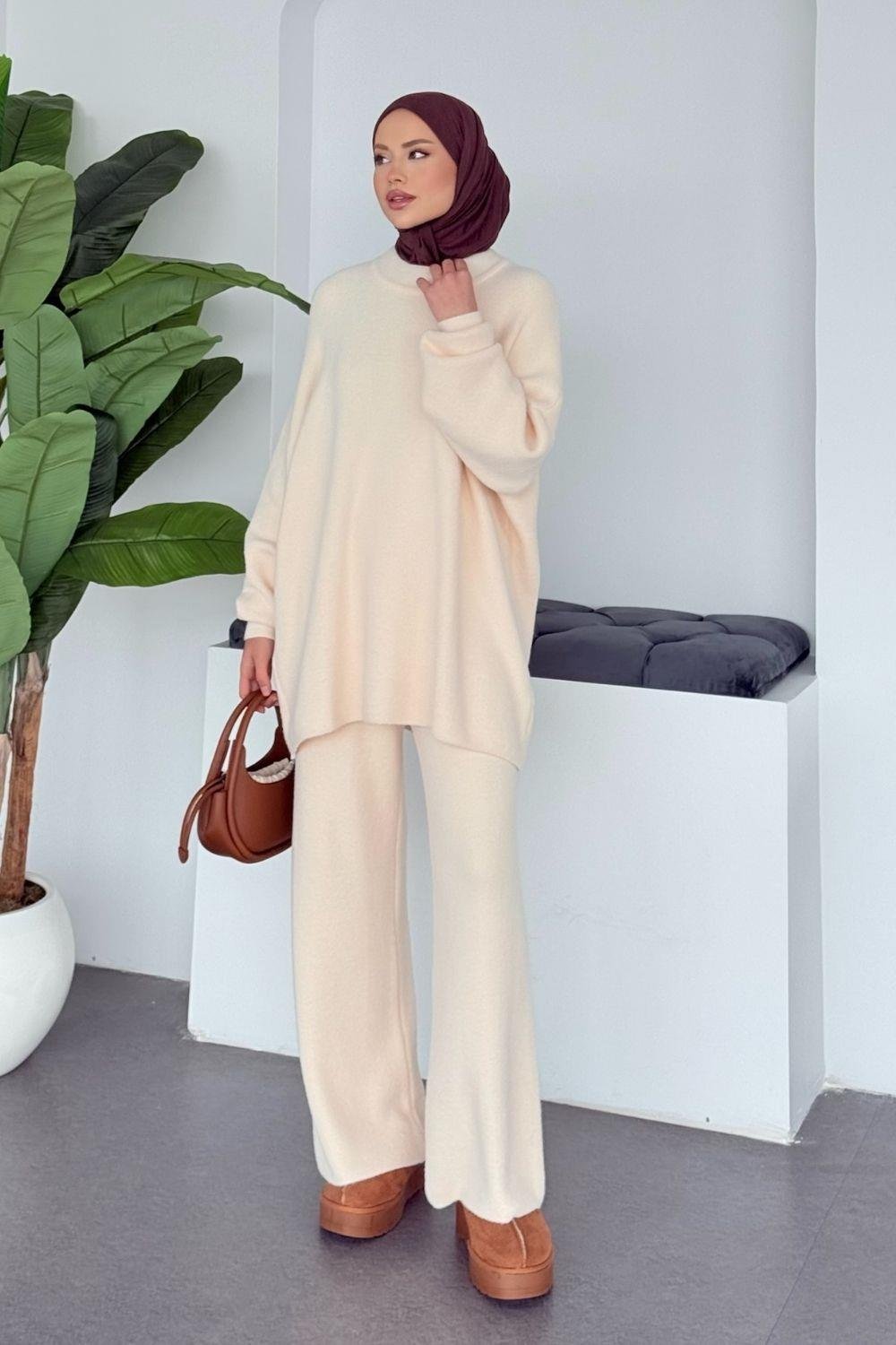 Dilşah Angora Takım Krem 25650 