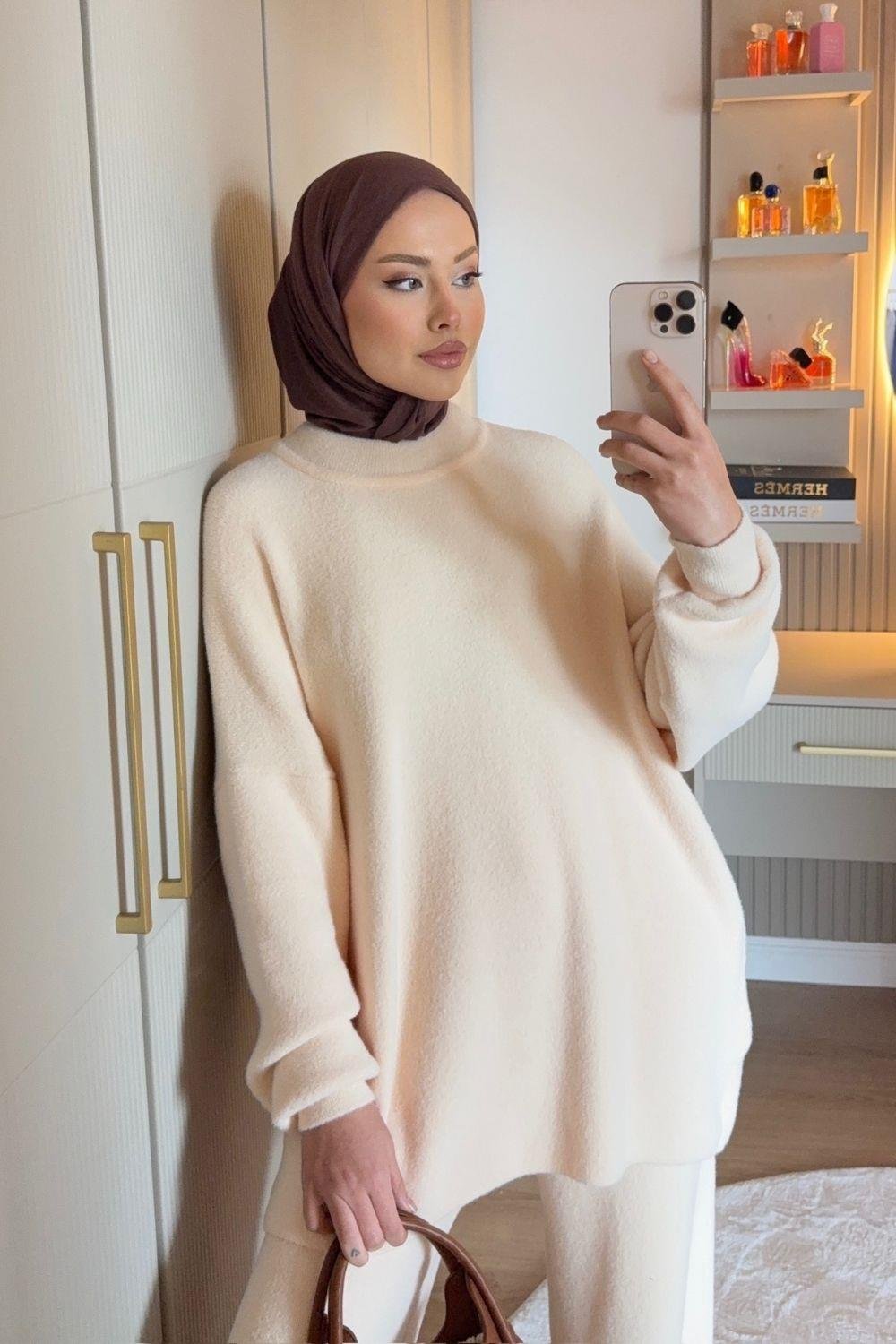 Dilşah Angora Takım Krem 25650 