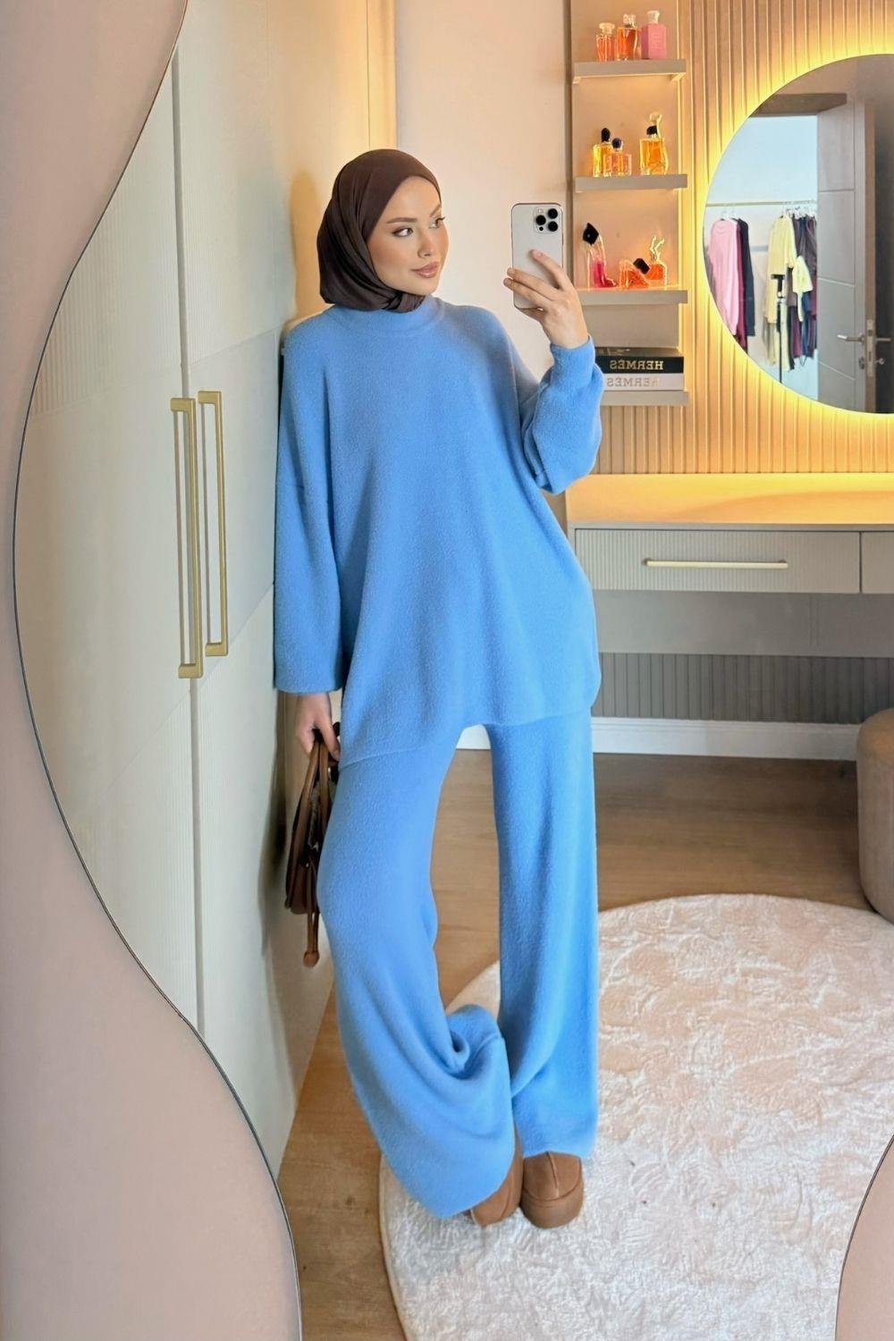 Dilşah Angora Takım Mavi 25650 