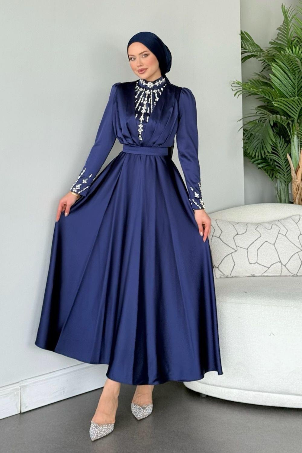 Gülnu Abiye Lacivert 2571 