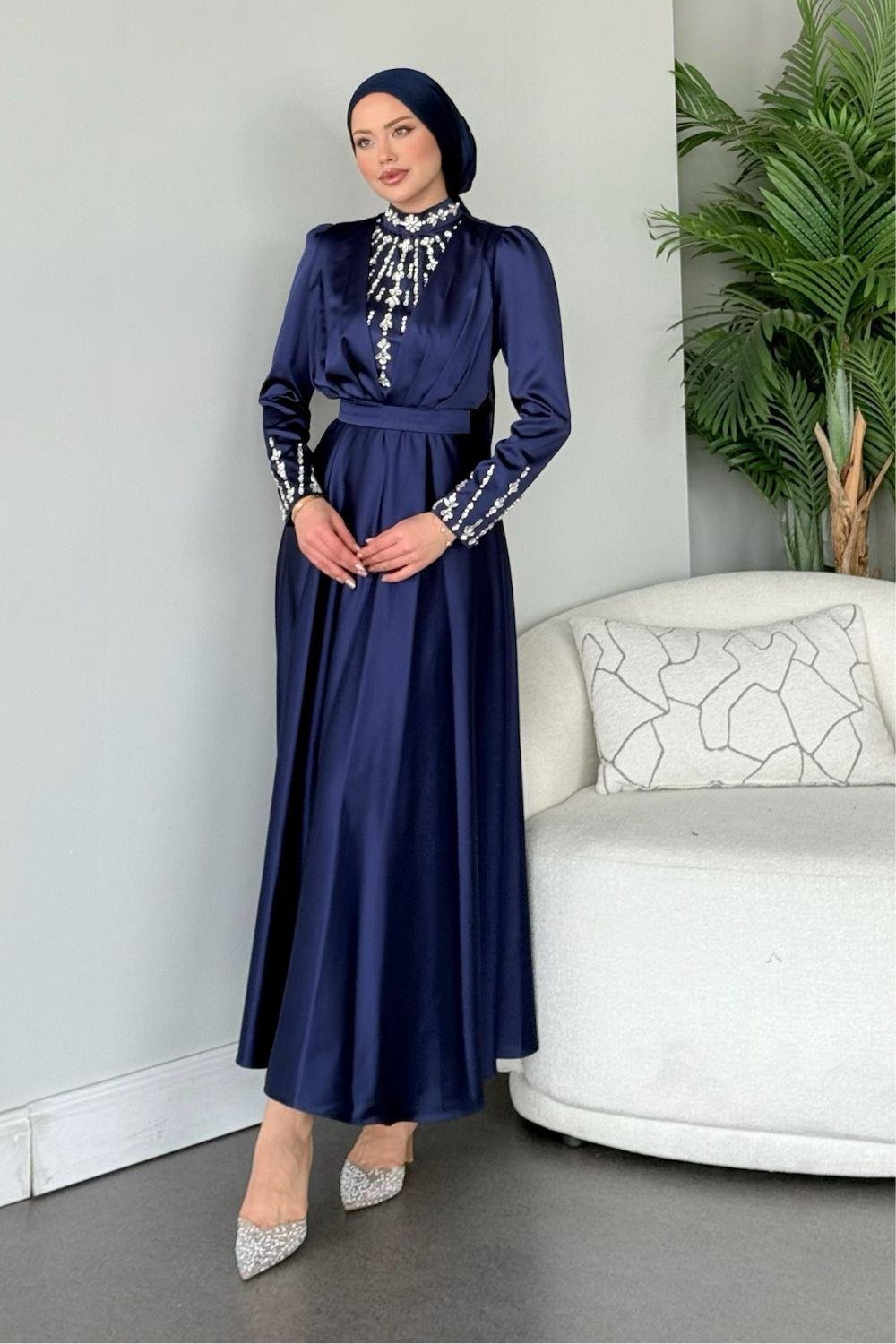 Gülnu Abiye Lacivert 2571 