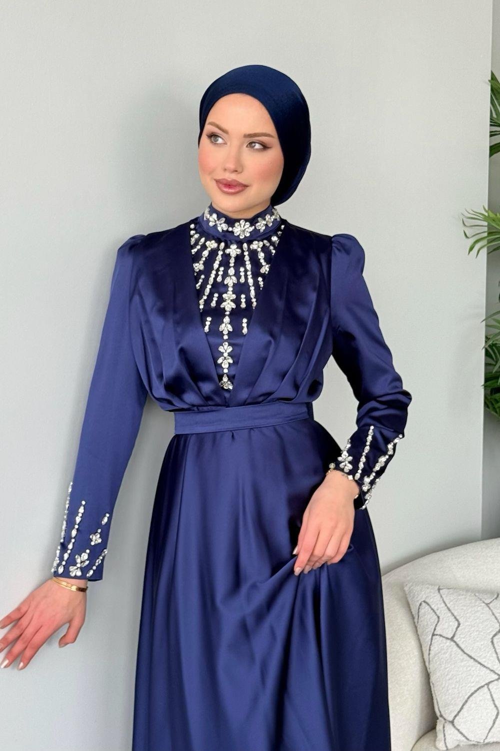 Gülnu Abiye Lacivert 2571 