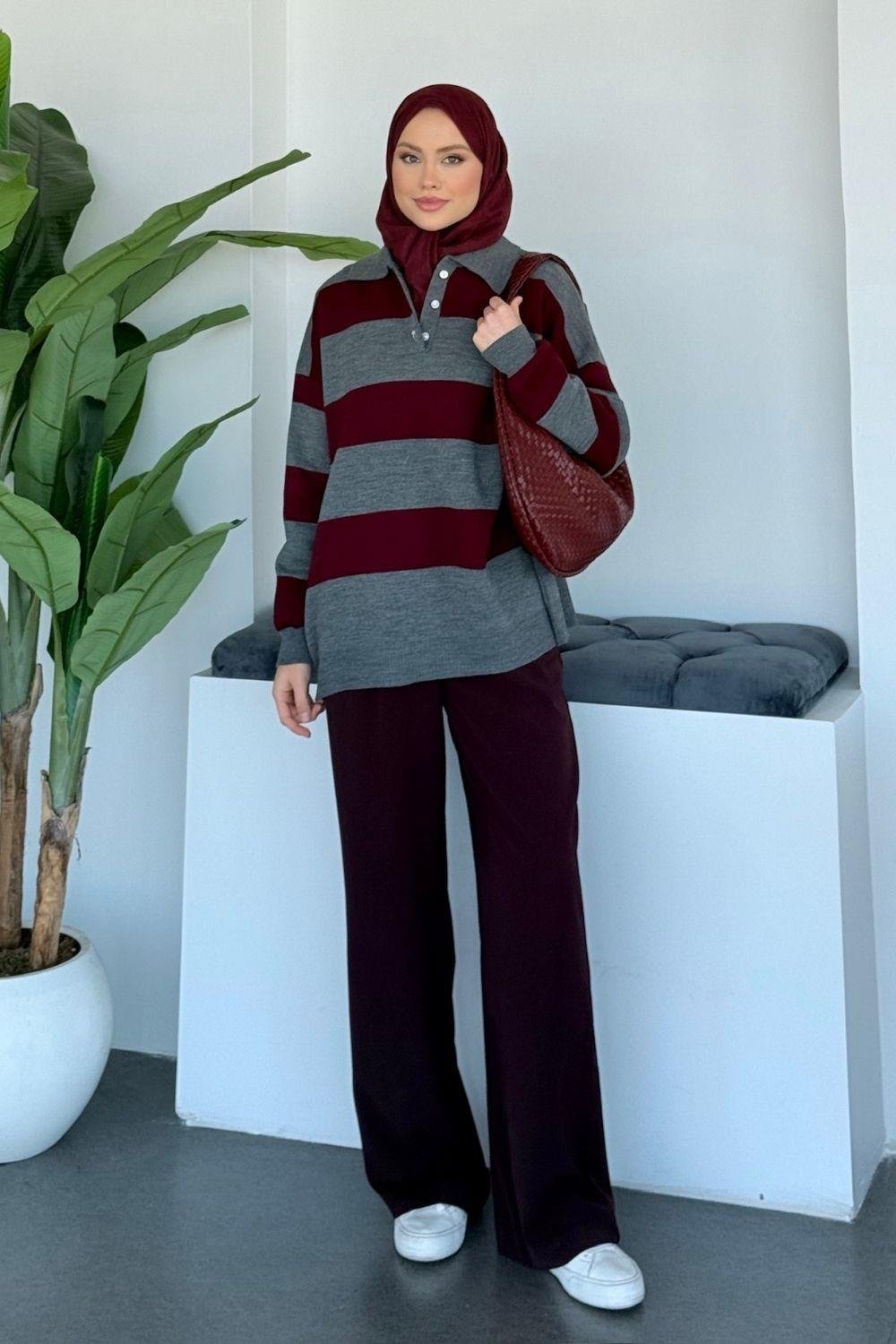Aralık Kazak Bordo 25750 