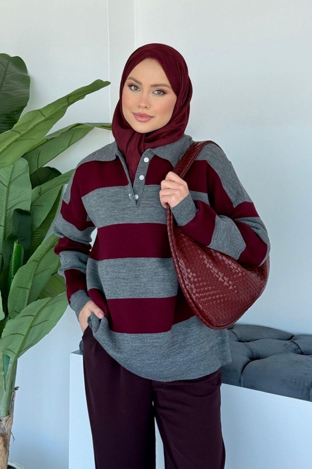 Aralık Kazak Bordo 25750 