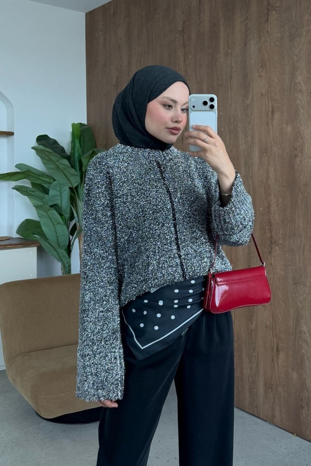 Sim Sakal Salaş Tunik Gümüş 25900 