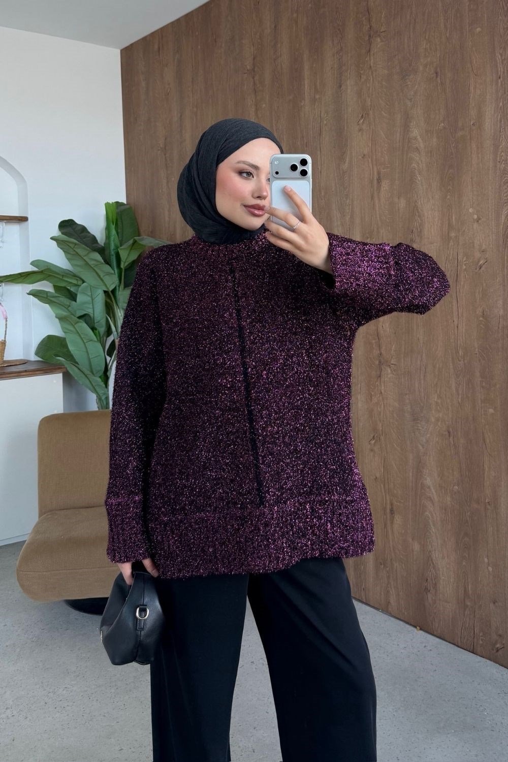 Sim Sakal Salaş Tunik Mor 25900 