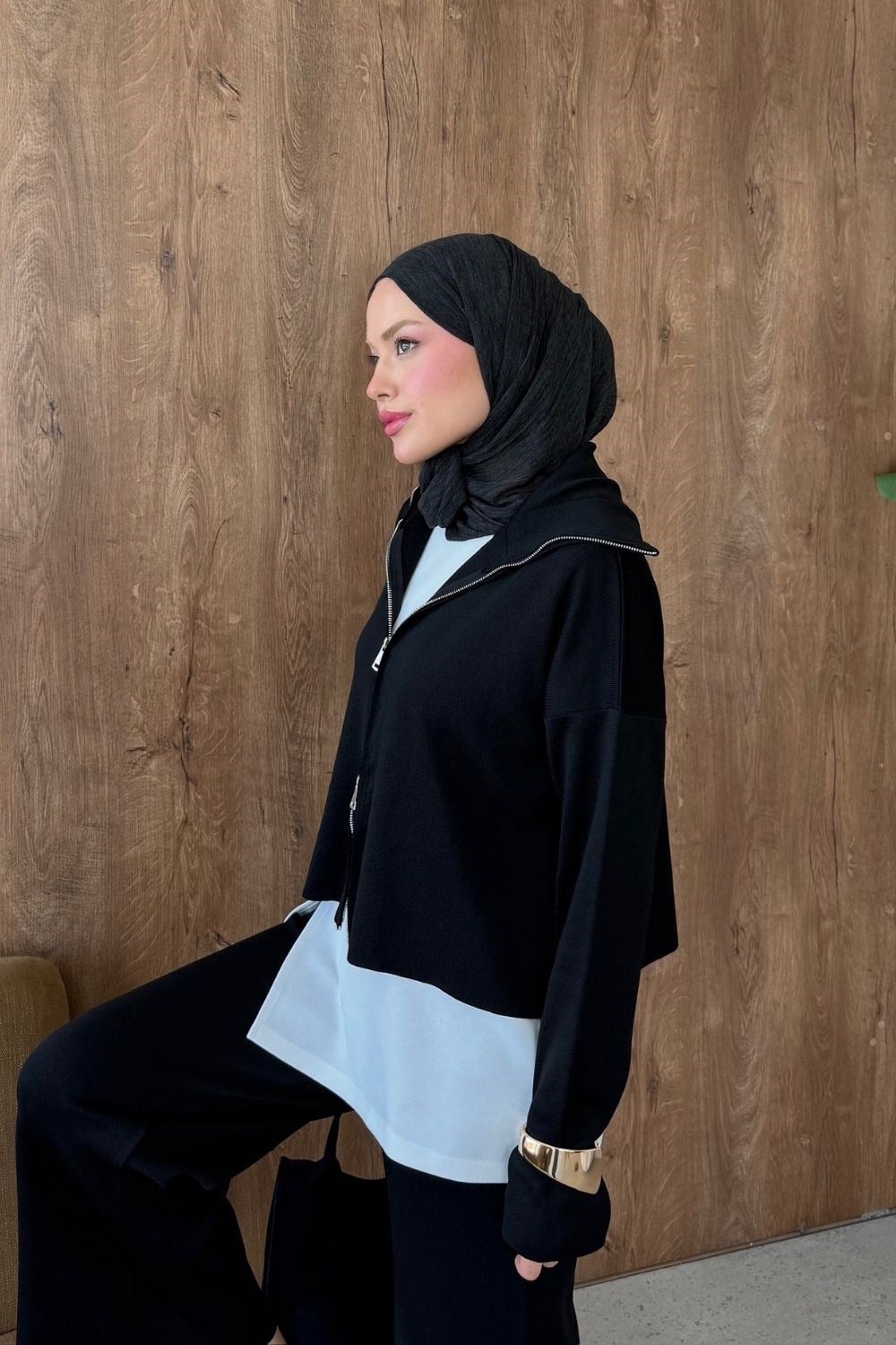 Taç Üçlü Merserize Takım Siyah 25910 