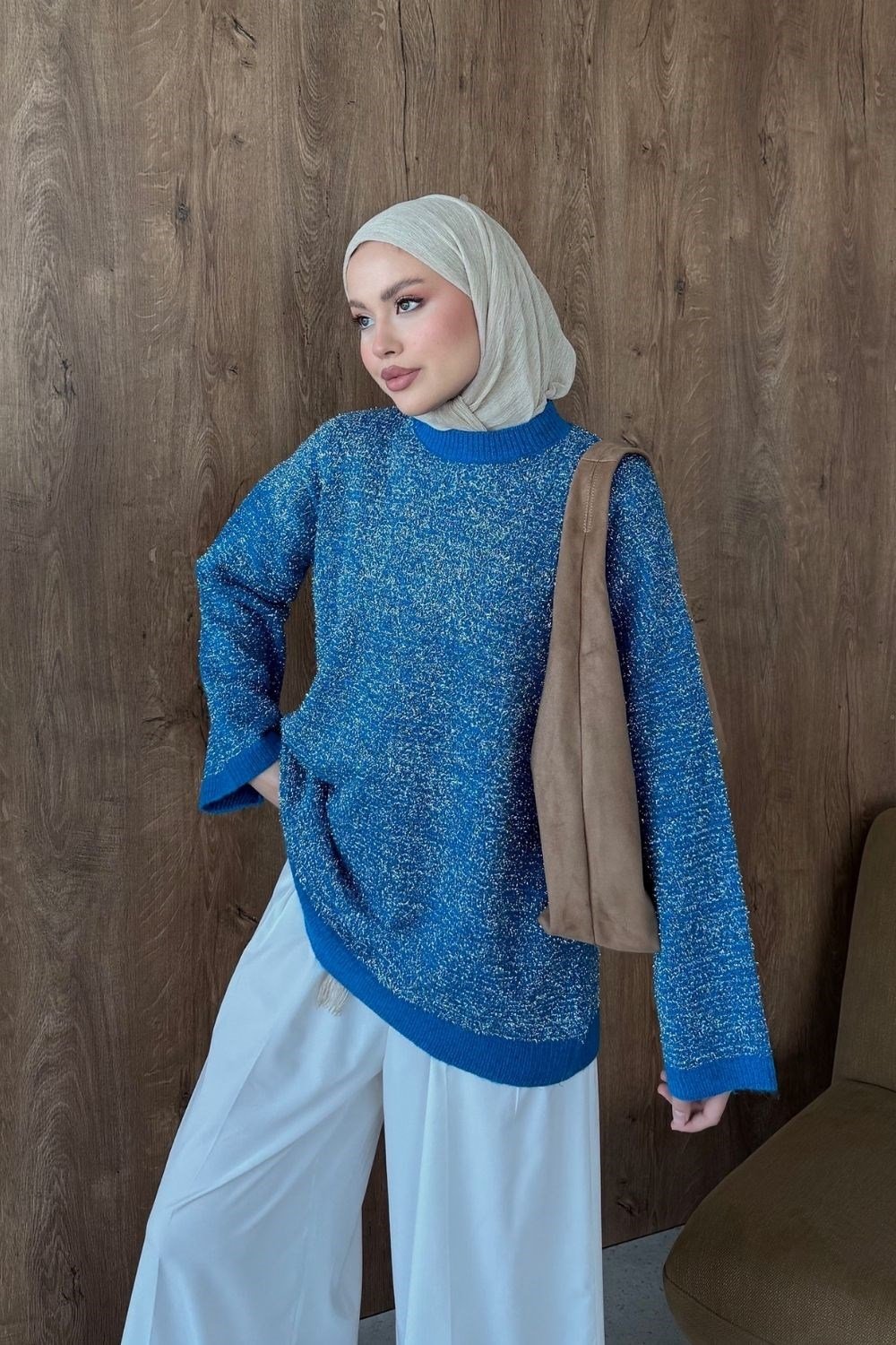 Gisha Simli Tunik Mavi 25960 
