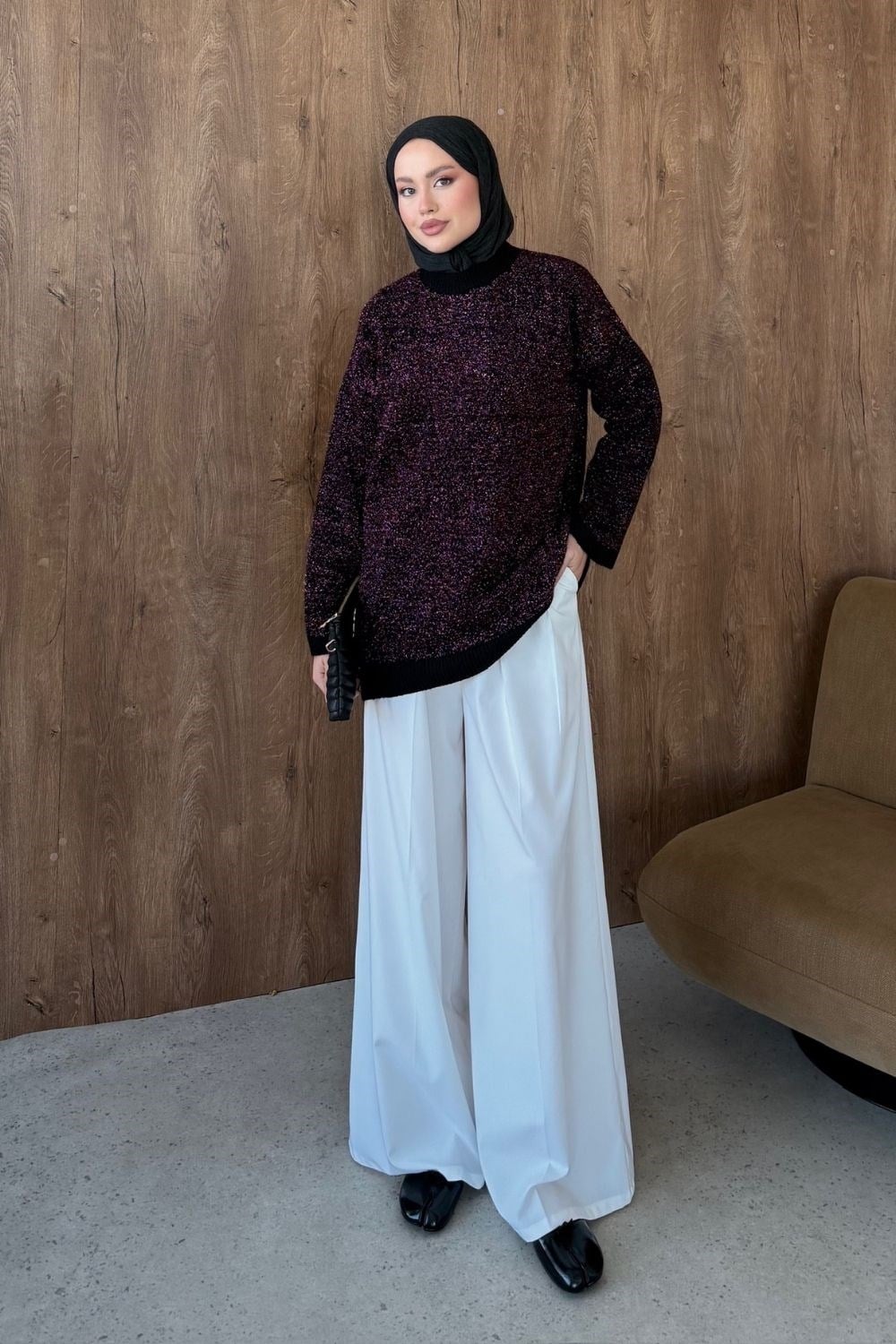 Gisha Simli Tunik Mor 25960 