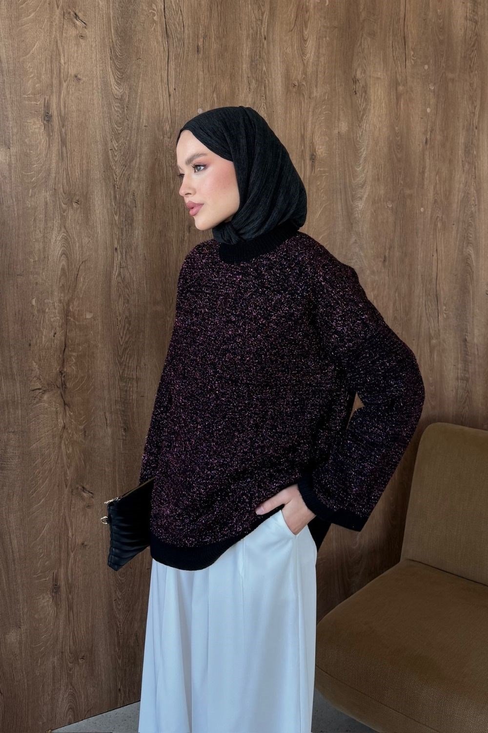Gisha Simli Tunik Mor 25960 