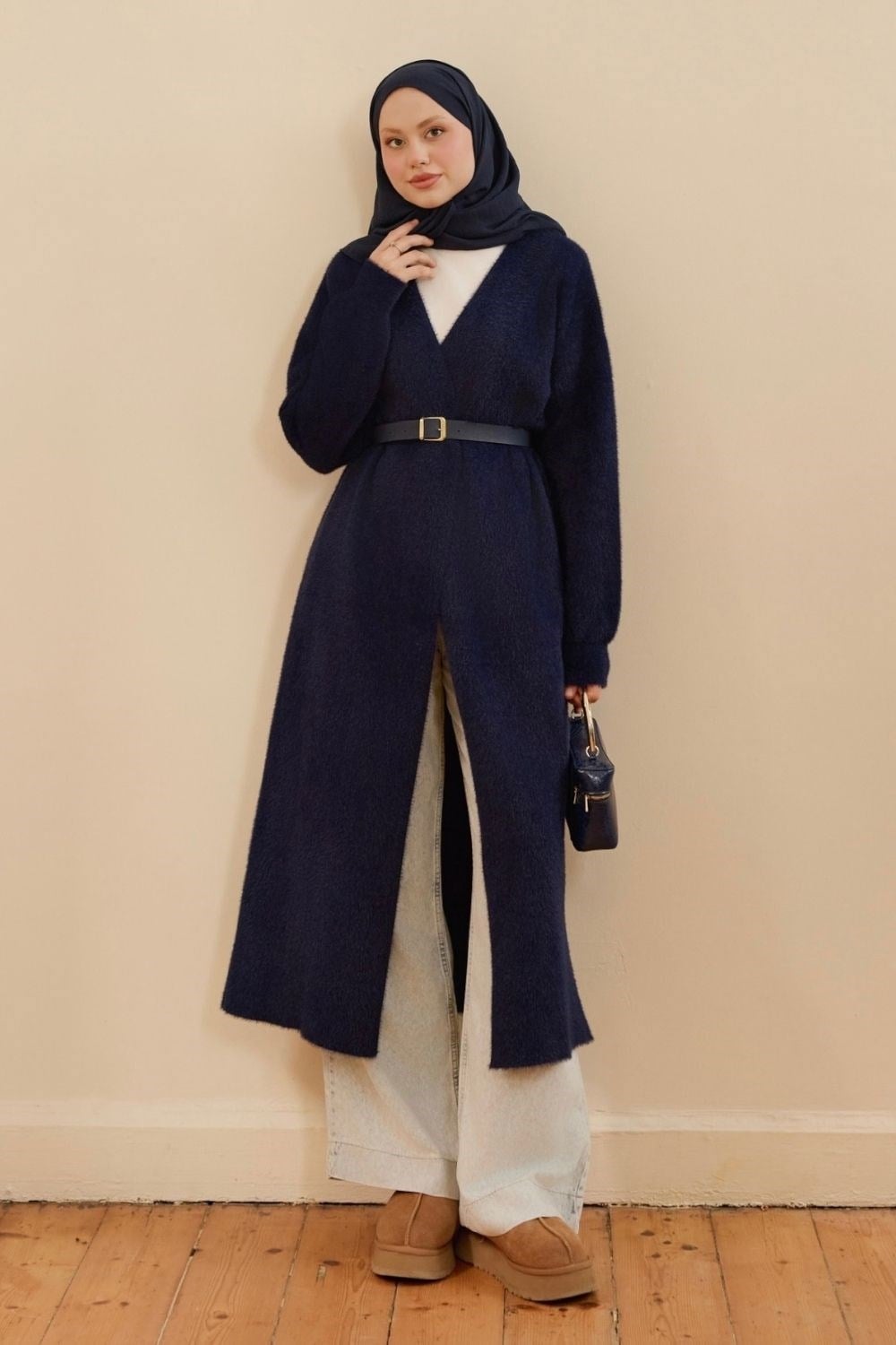 Eliss Angora Hırka Lacivert 26130 