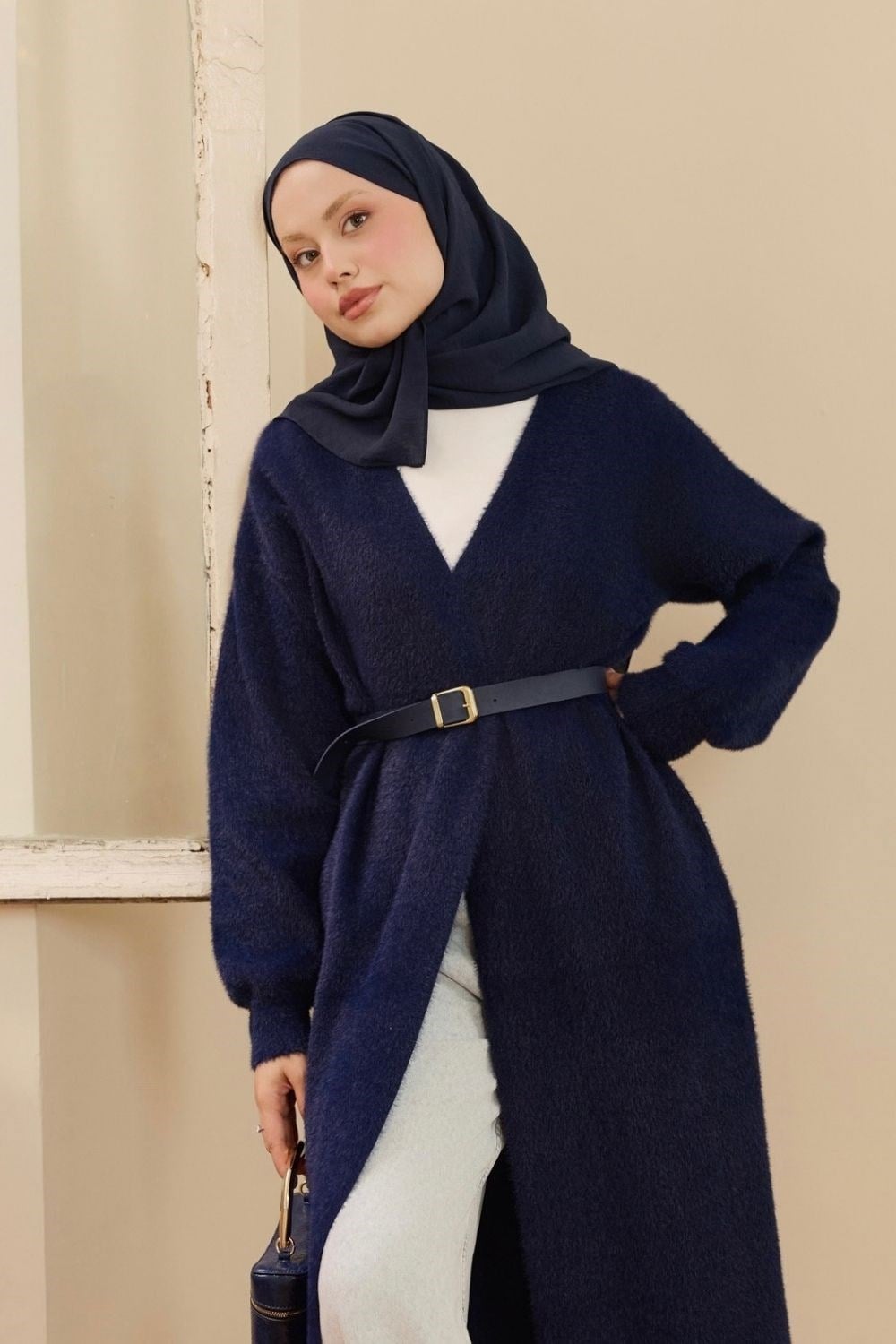 Eliss Angora Hırka Lacivert 26130 