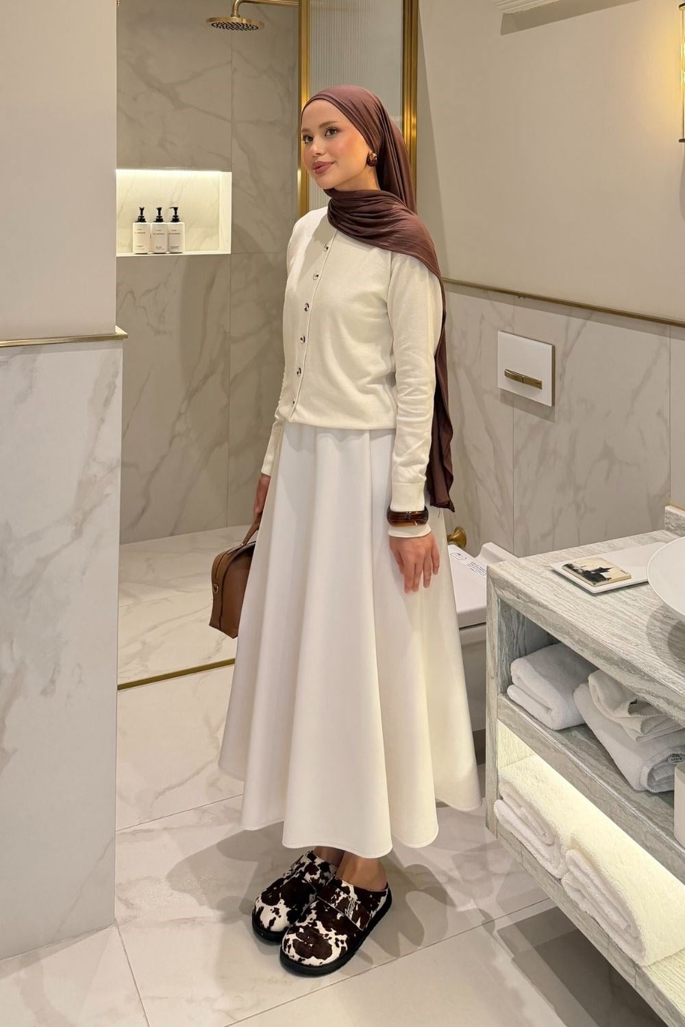 Elegant Corsman Spor Hırka Krem 26192 