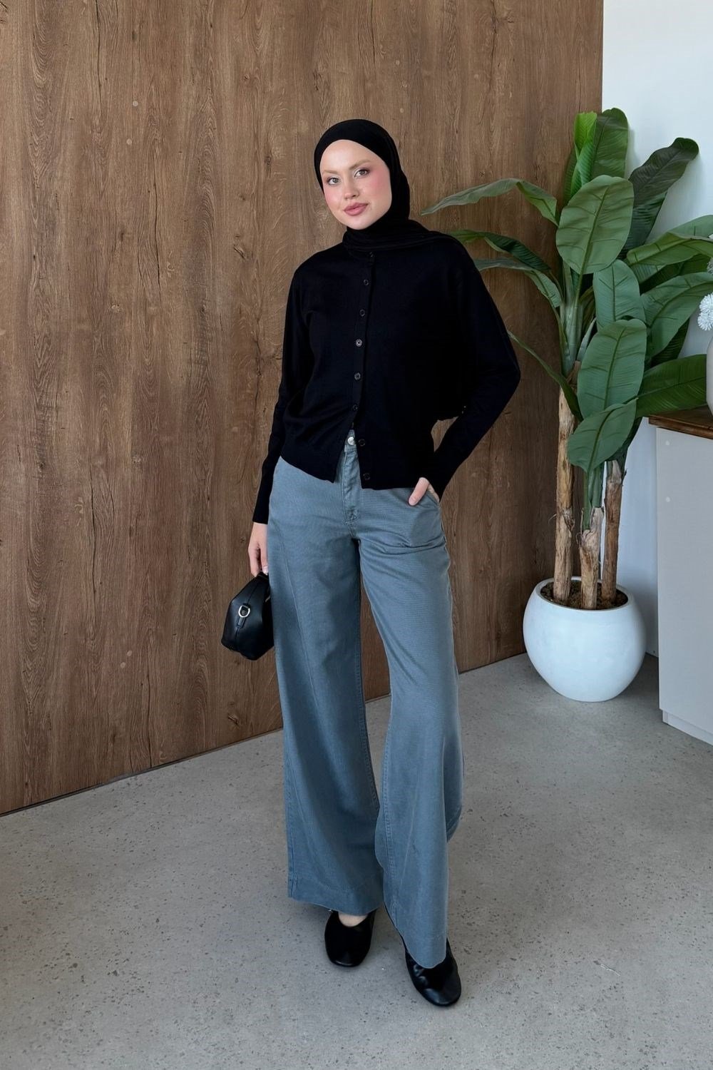 Elegant Corsman Spor Hırka Siyah 26192 