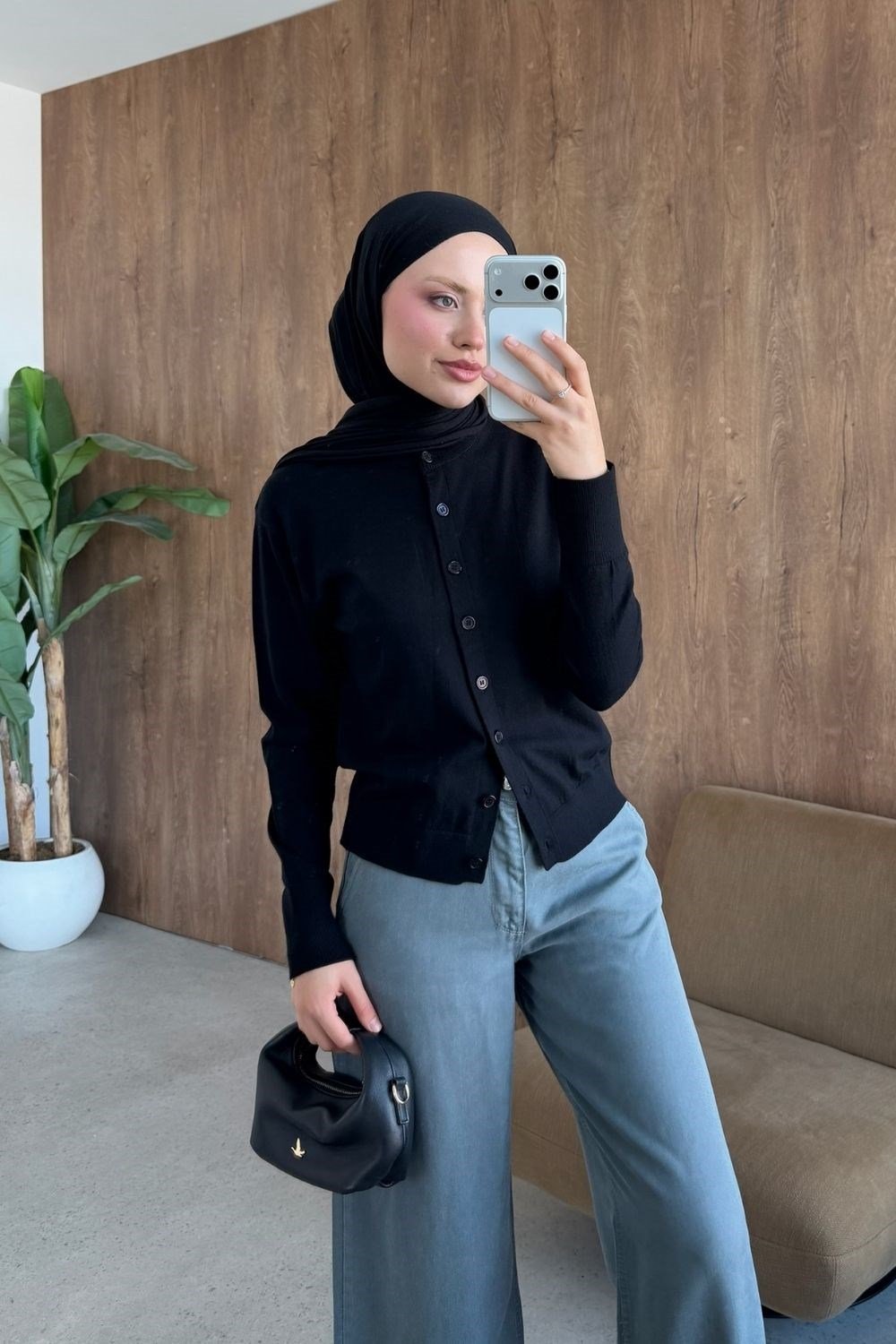 Elegant Corsman Spor Hırka Siyah 26192 