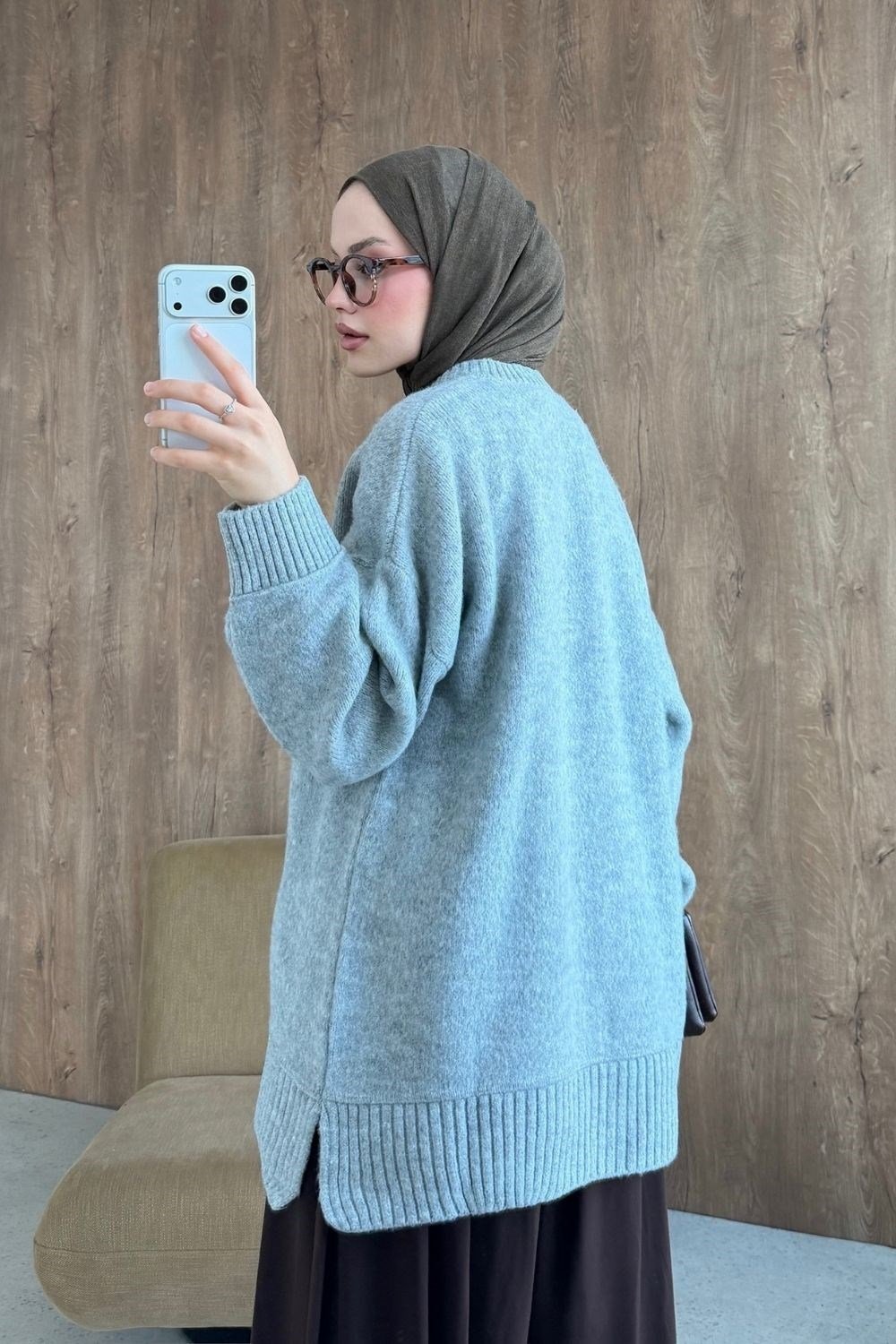 Elya Yumoş Tunik Gri 26194 