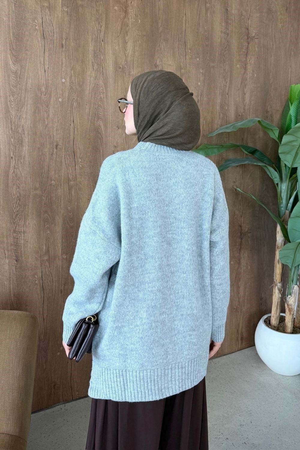 Elya Yumoş Tunik Gri 26194 