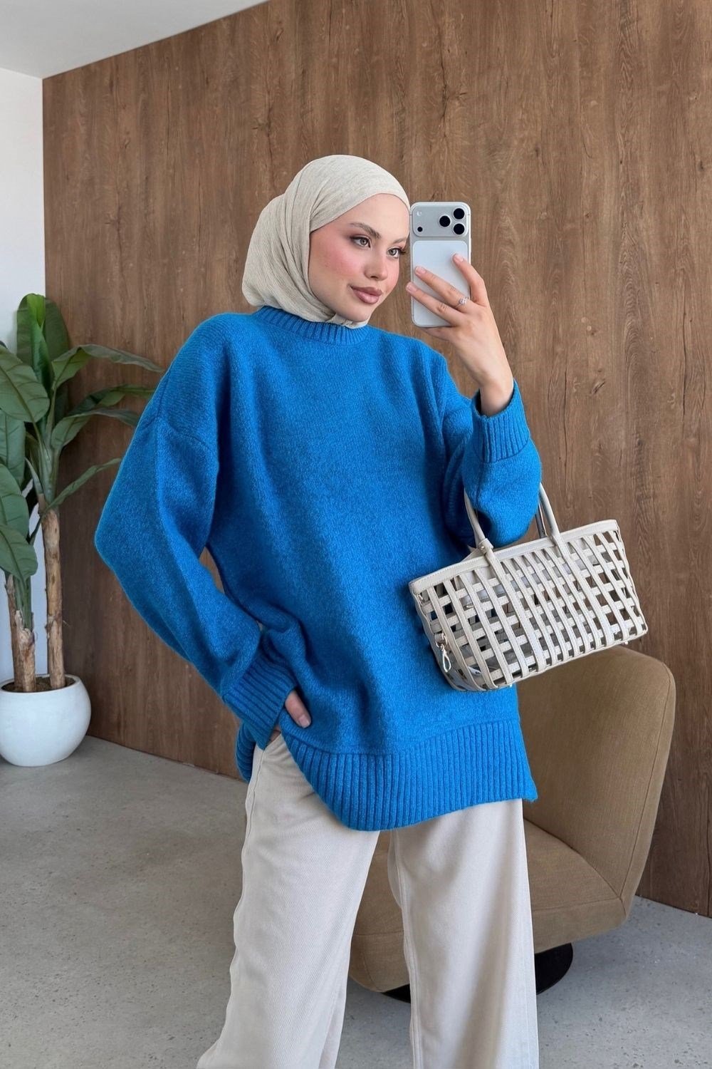 Elya Yumoş Tunik Mavi 26194 