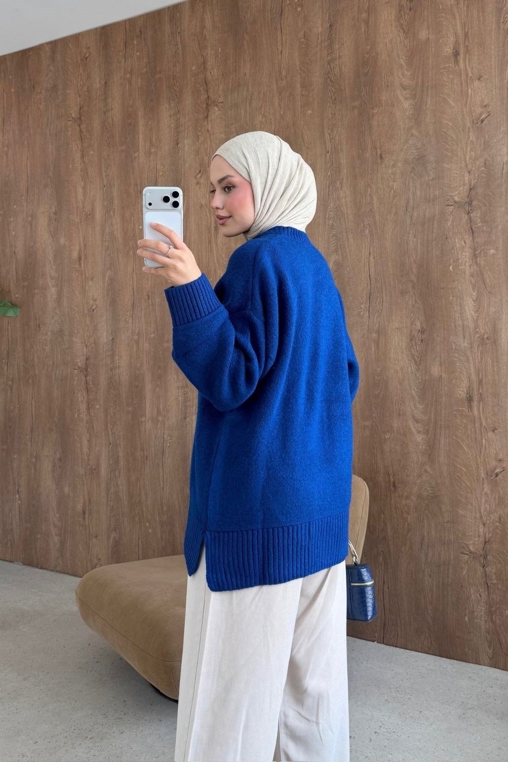 Elya Yumoş Tunik Saks 26194 