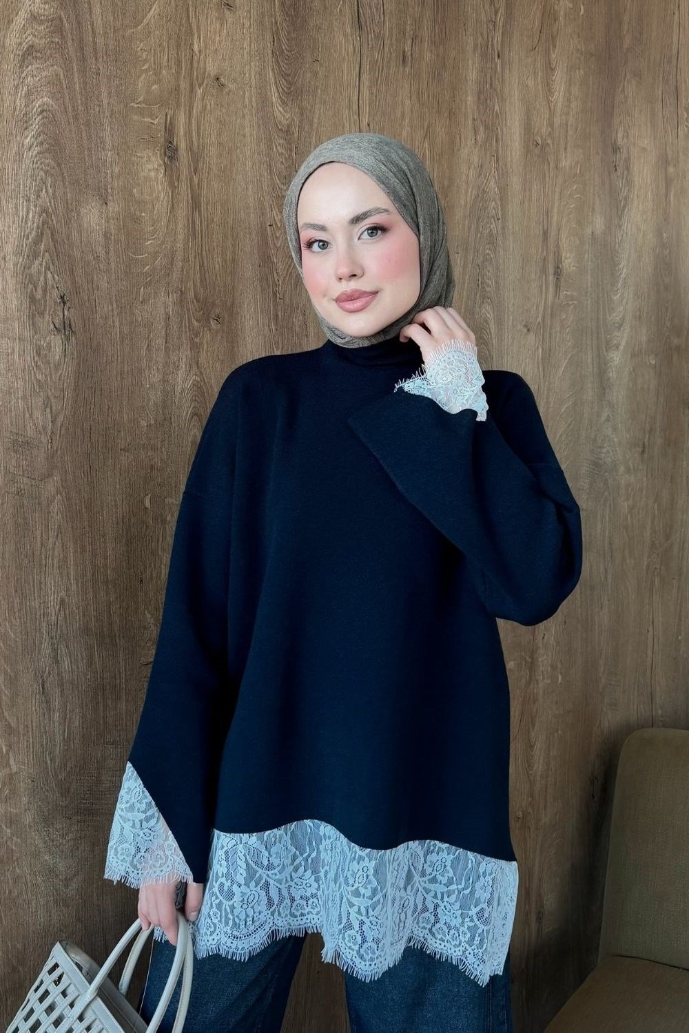 Asil Dantel Dty Tunik Lacivert 26200 