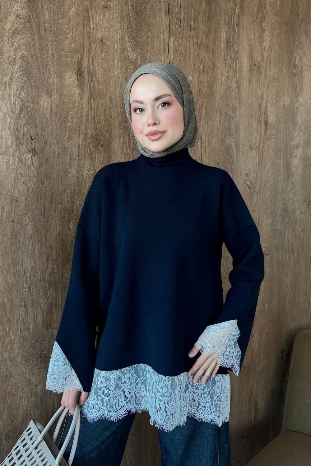 Asil Dantel Dty Tunik Lacivert 26200 