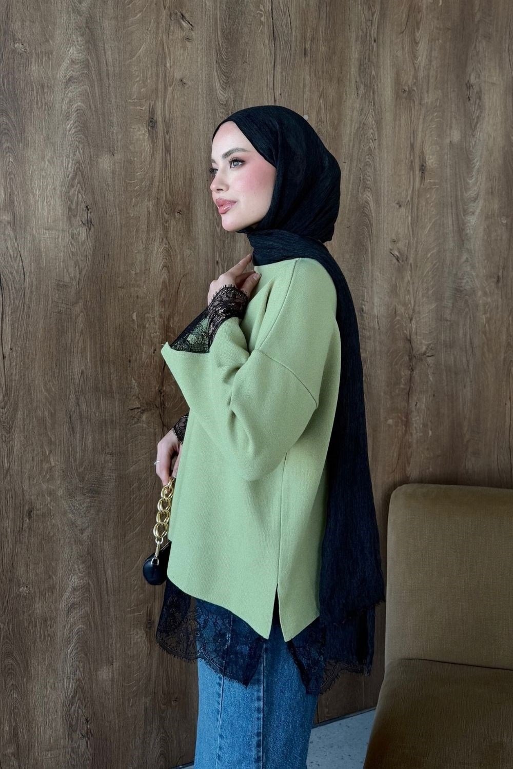 Asil Dantel Dty Tunik Mint 26200 