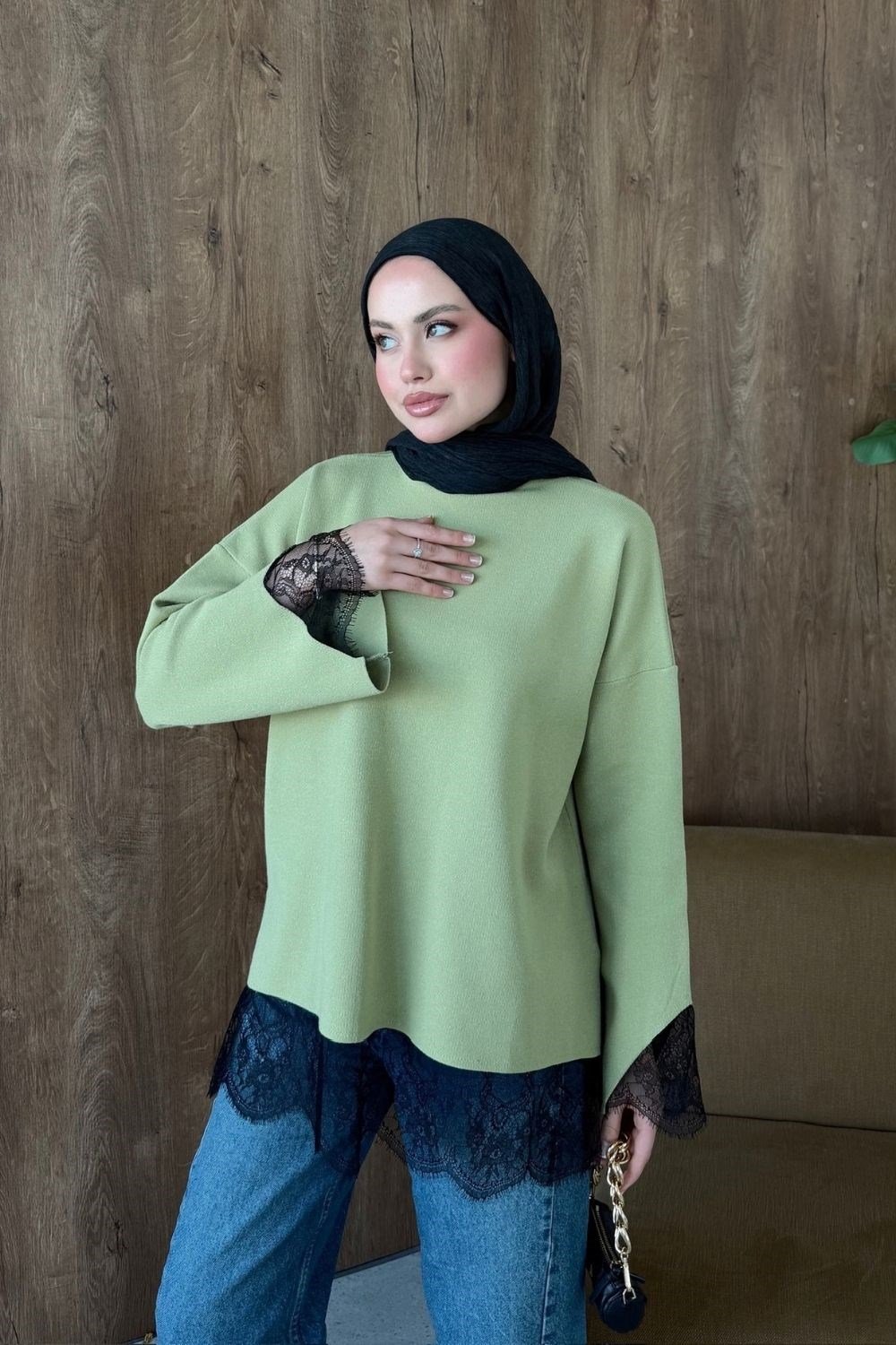 Asil Dantel Dty Tunik Mint 26200 
