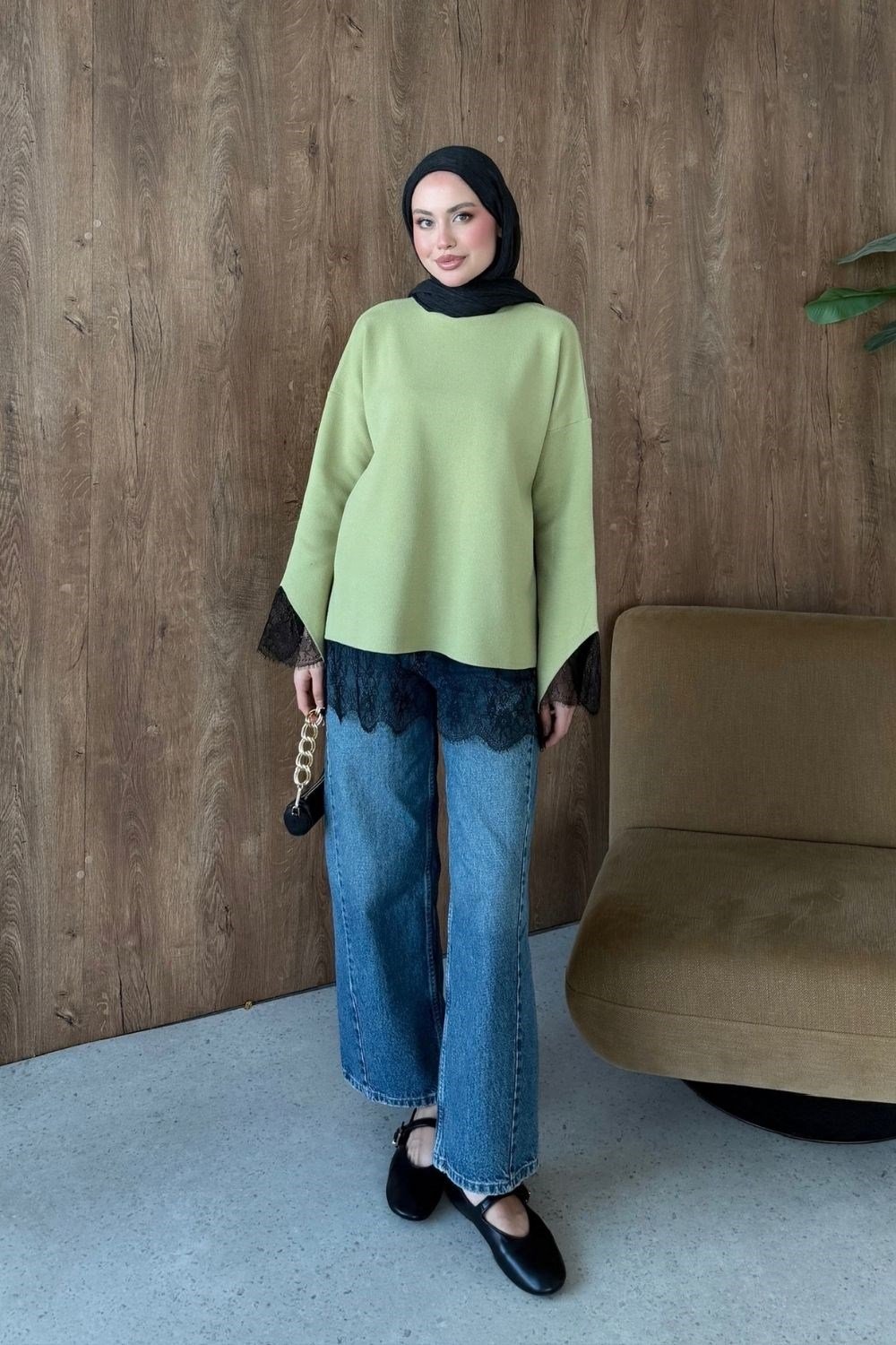 Asil Dantel Dty Tunik Mint 26200 