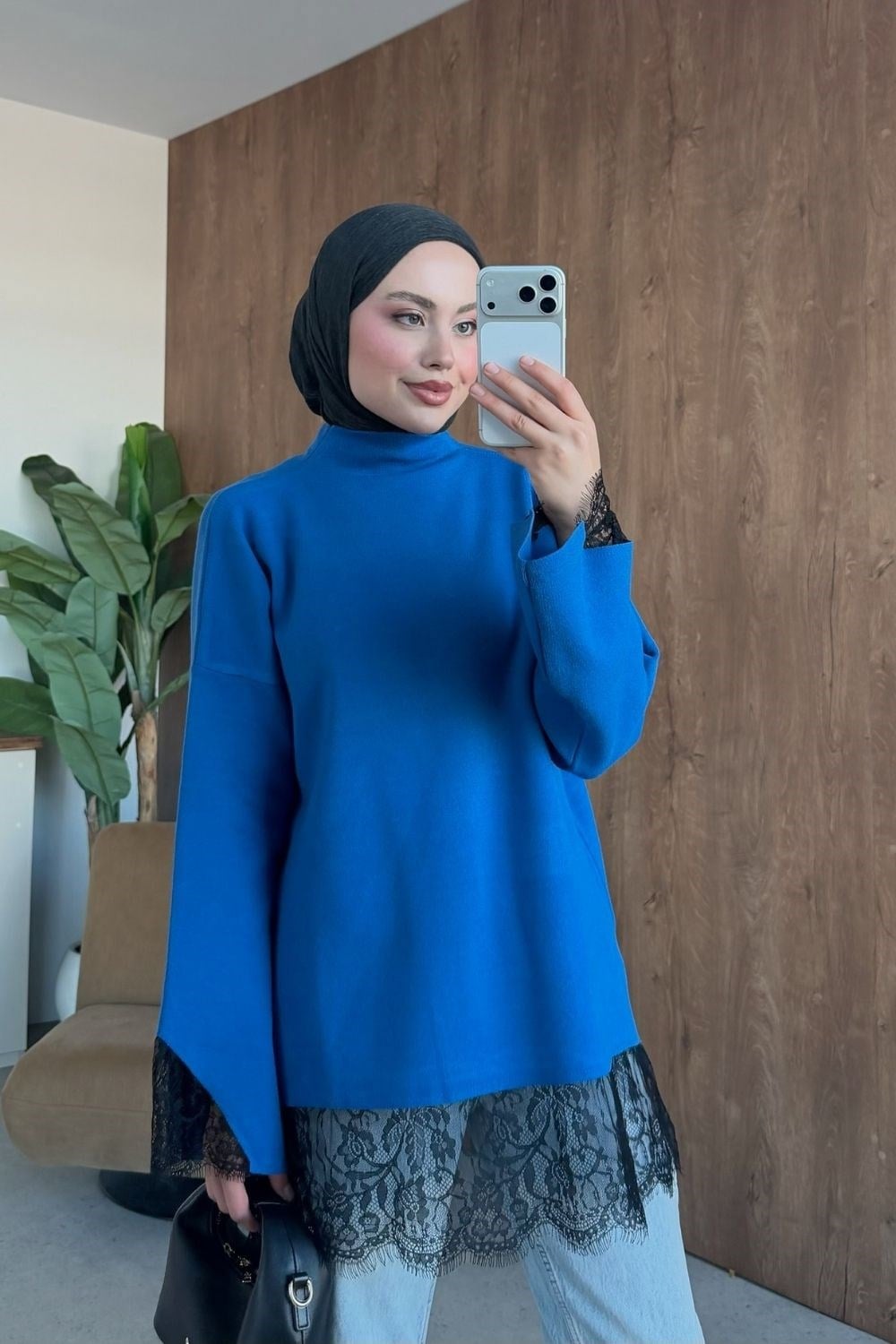 Asil Dantel Dty Tunik Saks 26200 