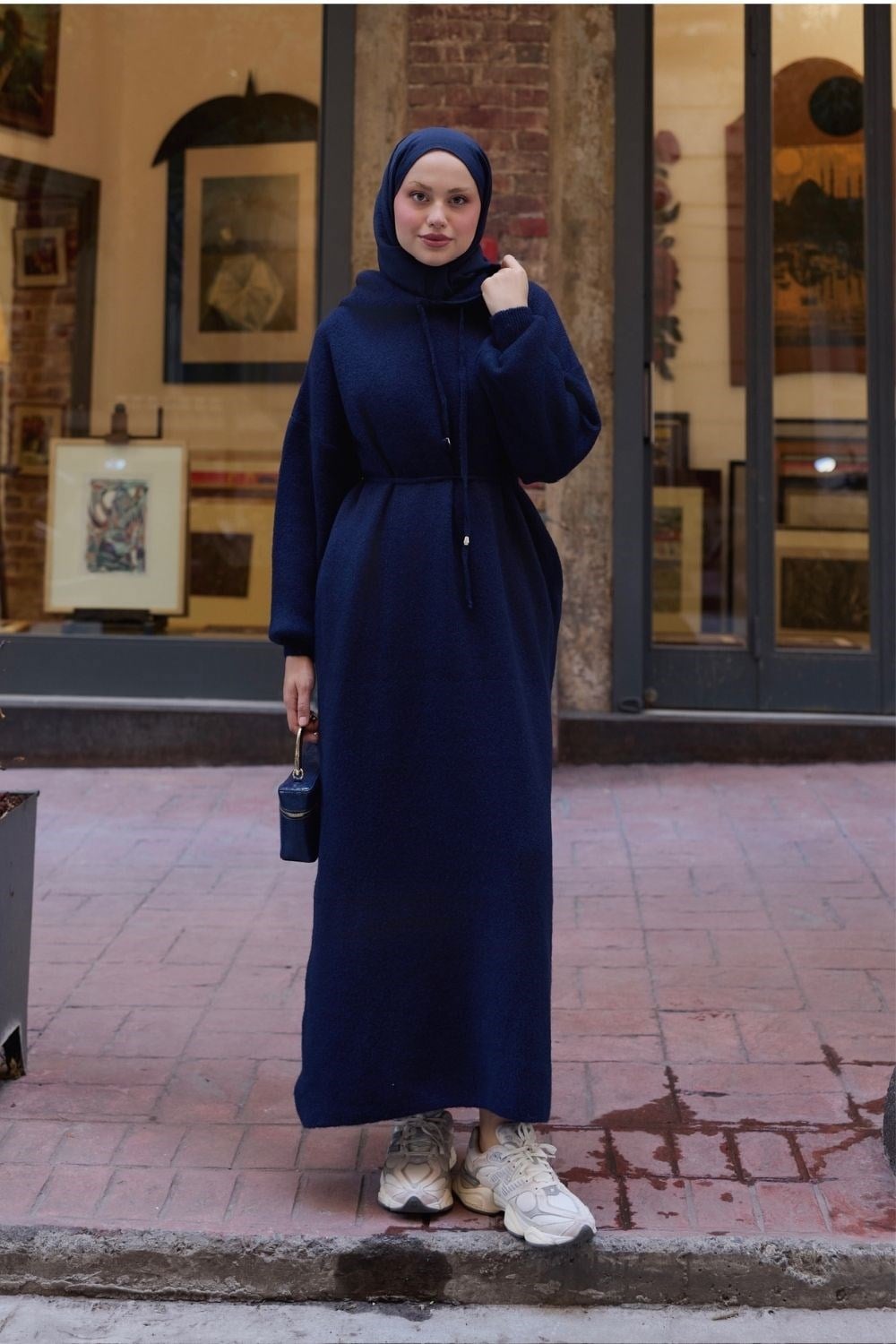 Eleni Yumoş Elbise Lacivert 26214 