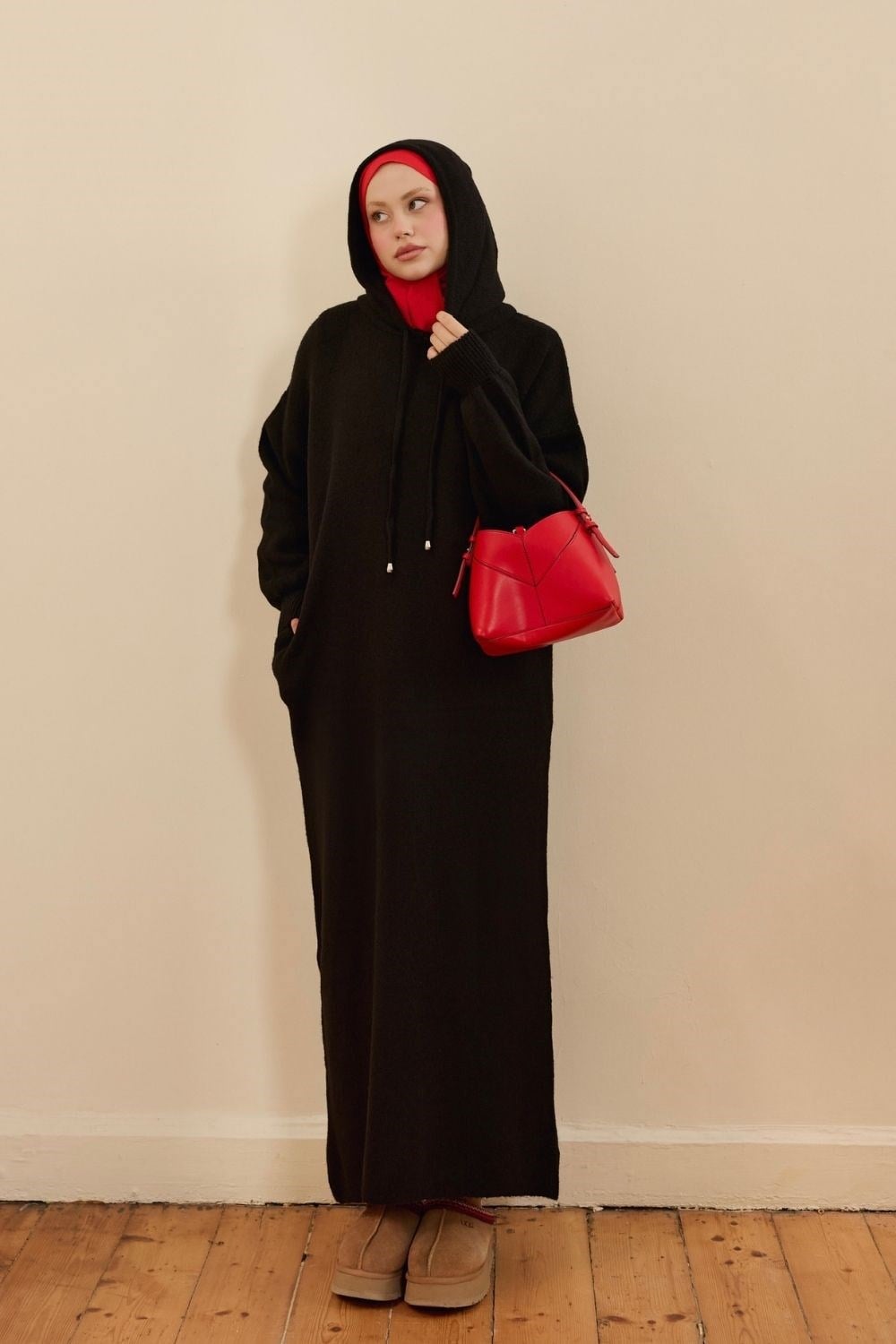 Eleni Yumoş Elbise Siyah 26214 