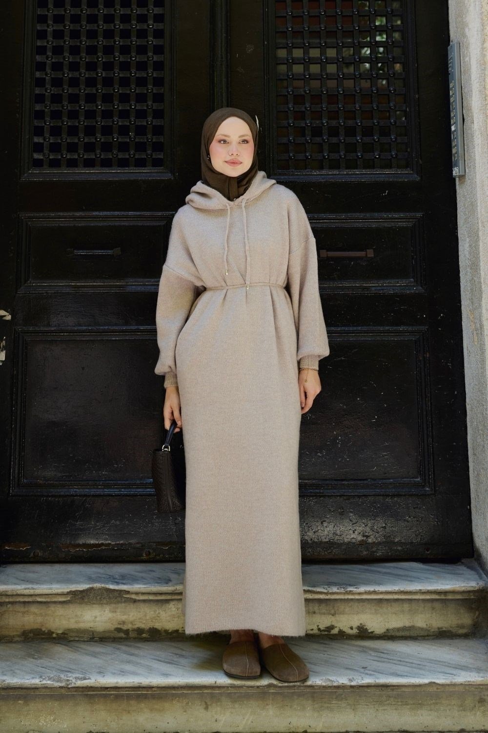 Eleni Yumoş Elbise Vizon 26214 